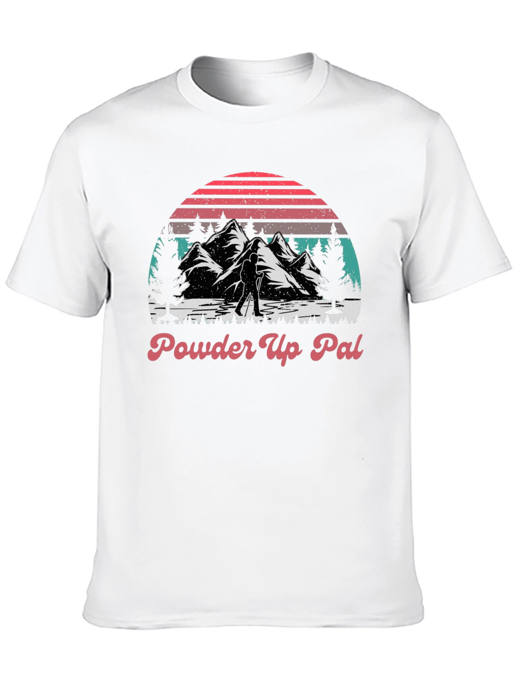 Powder Up Pal Mountain Hiking Graphic Tee