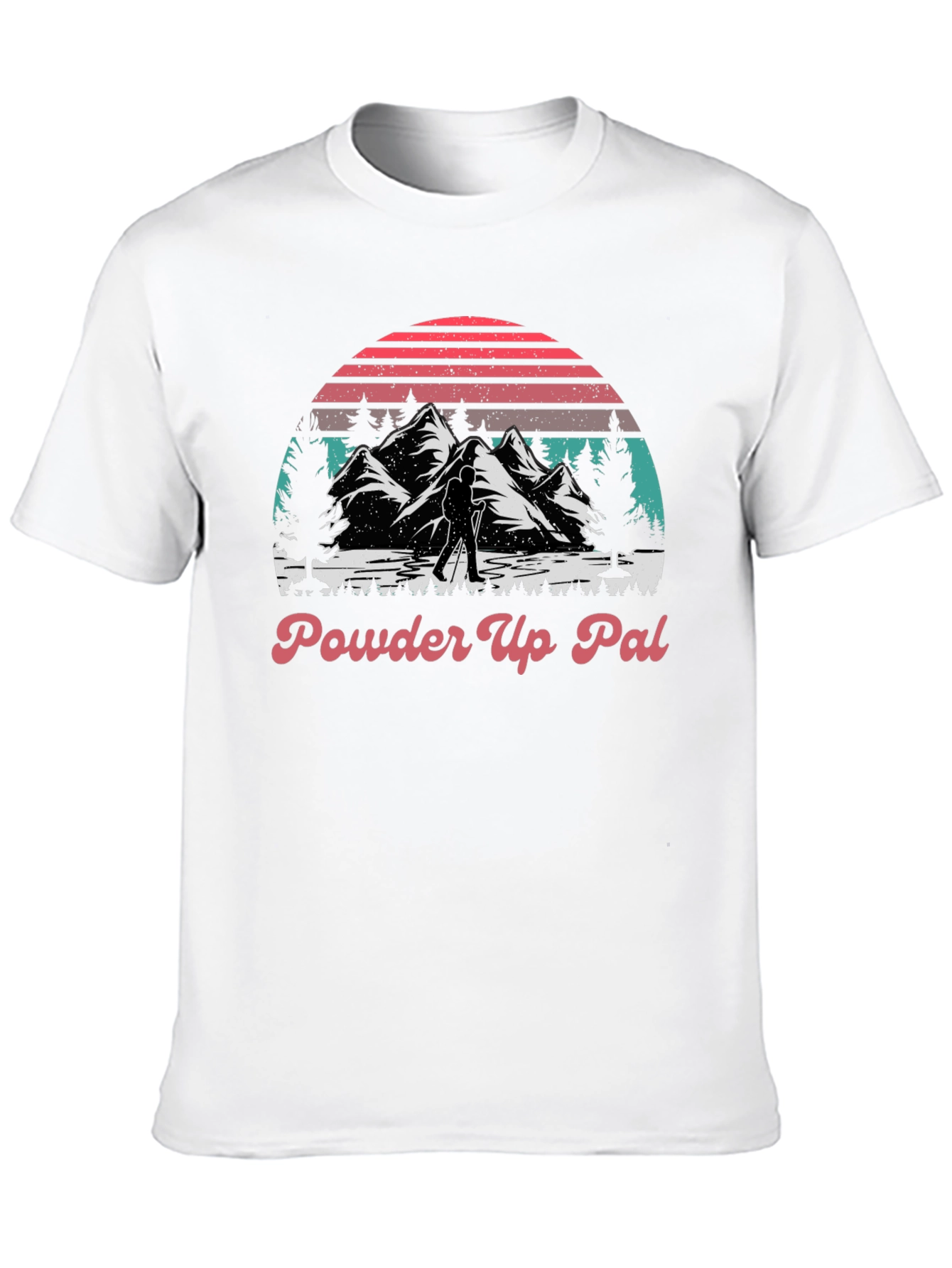 Powder Up Pal Mountain Hiking Graphic Tee