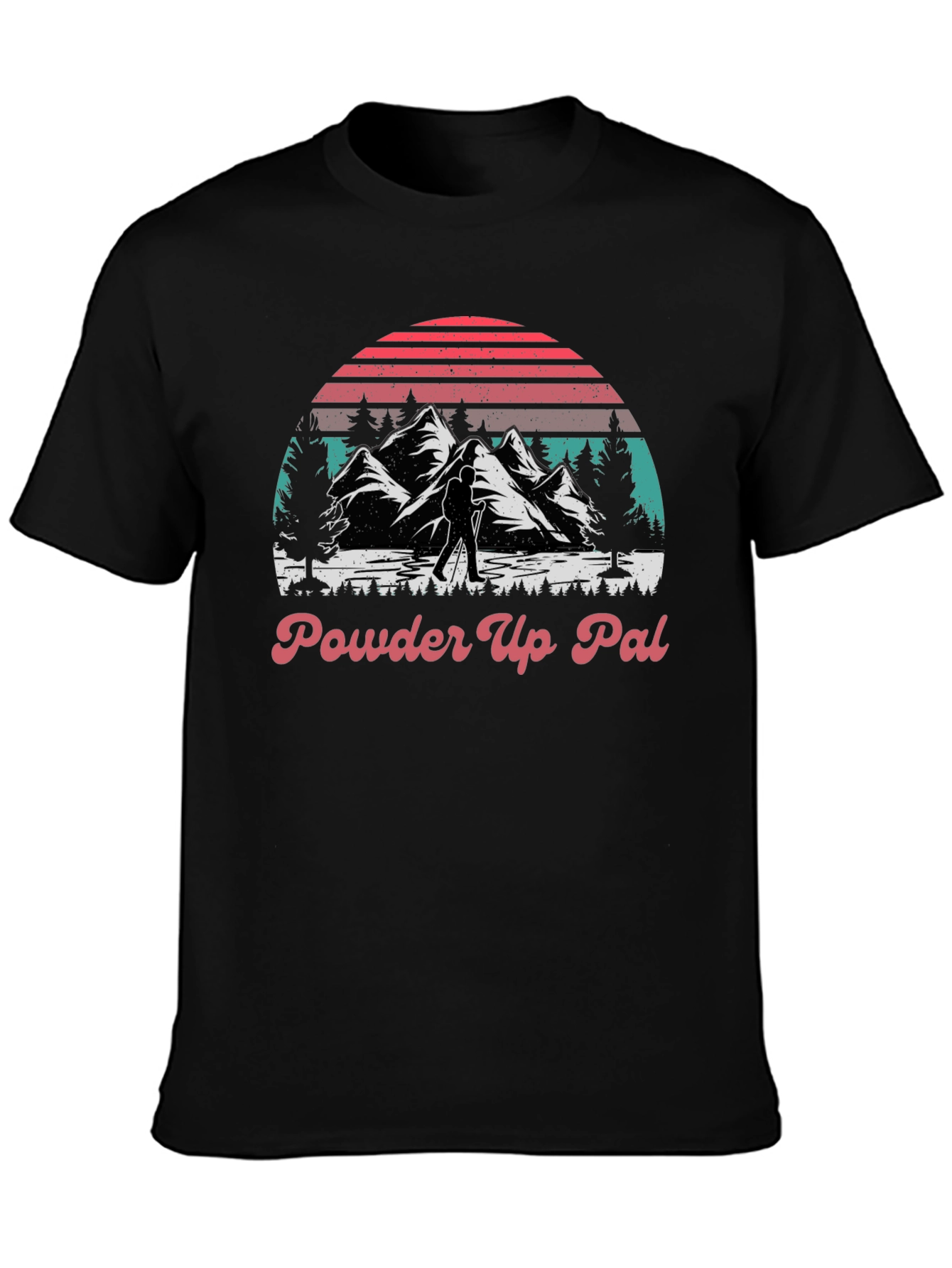 Powder Up Pal Mountain Hiking Graphic Tee