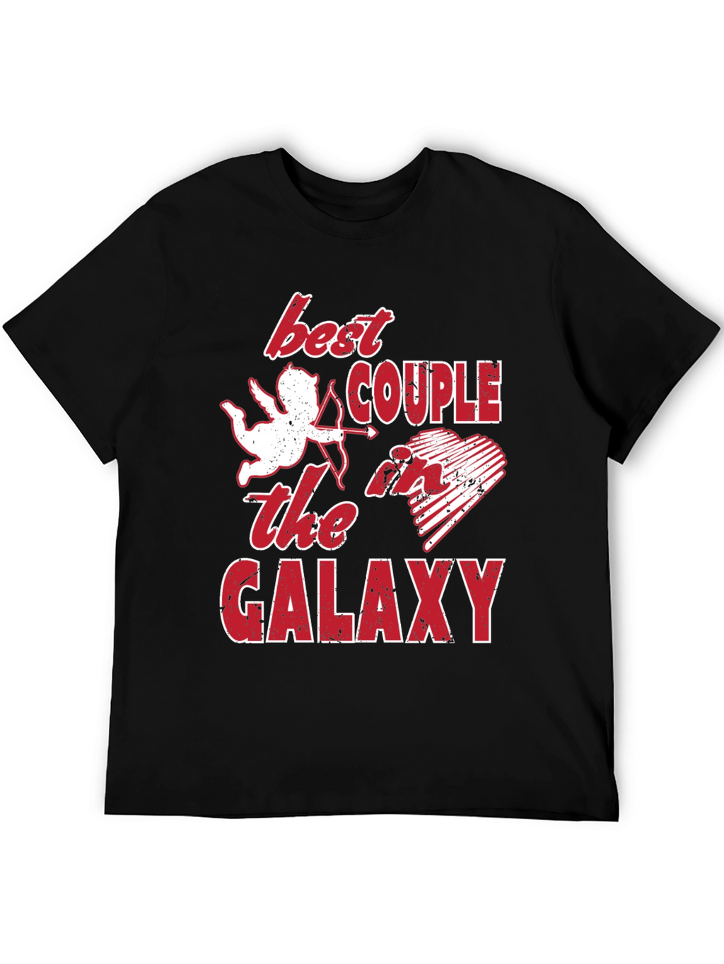 Best Couple Galaxy Graphic T-Shirt