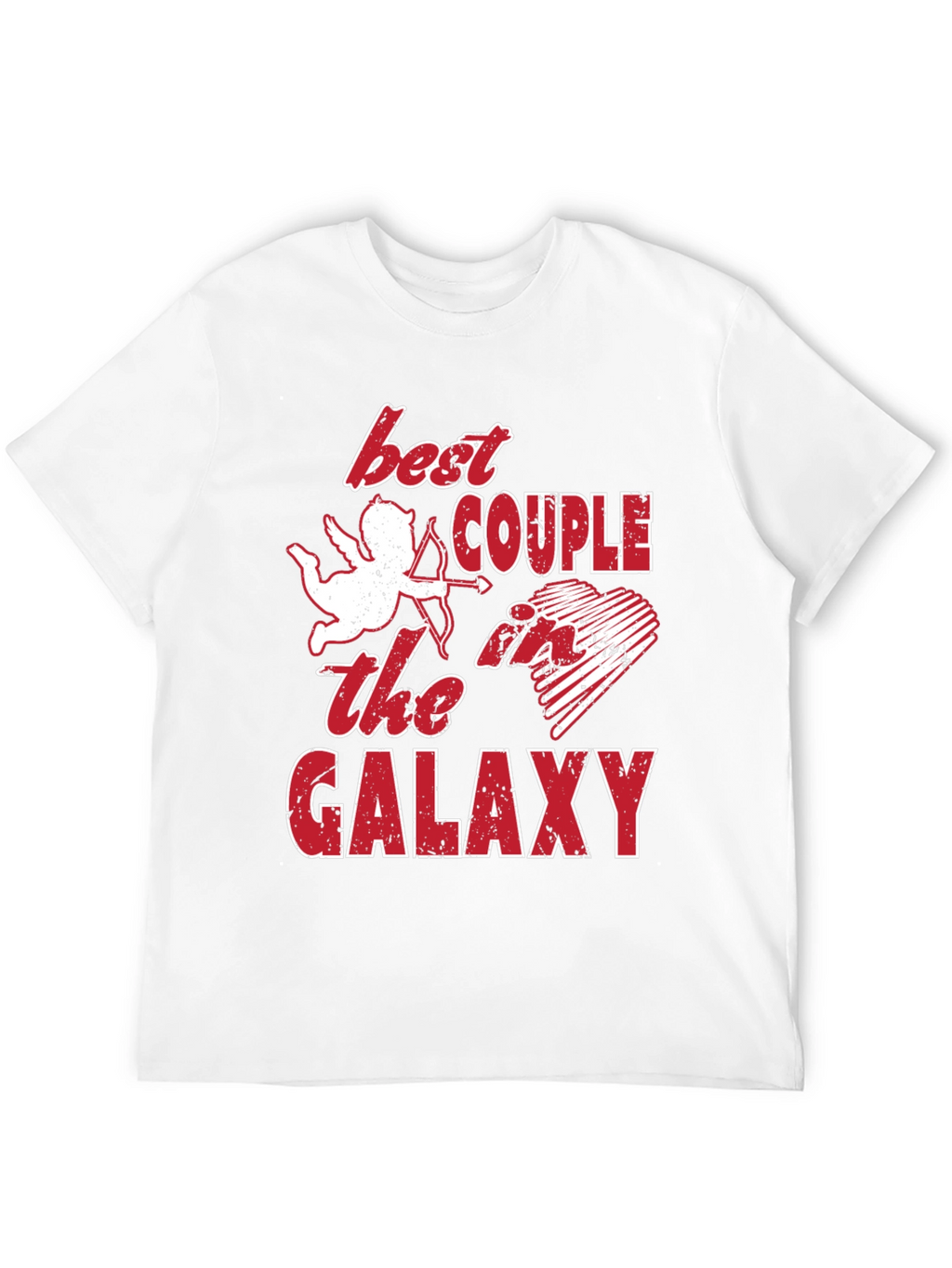 Best Couple Galaxy Graphic T-Shirt