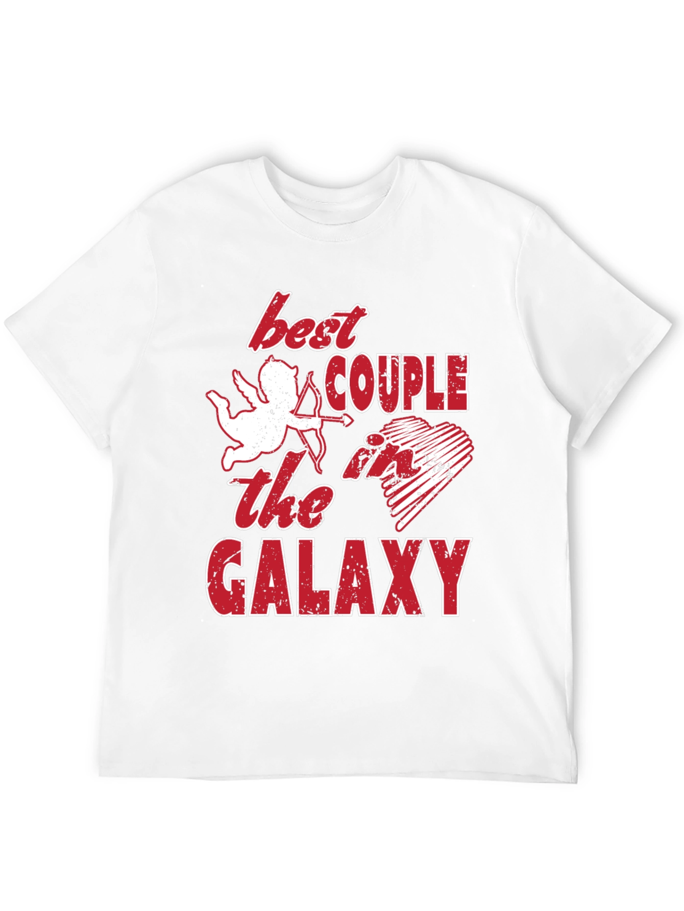 Best Couple Galaxy Graphic T-Shirt