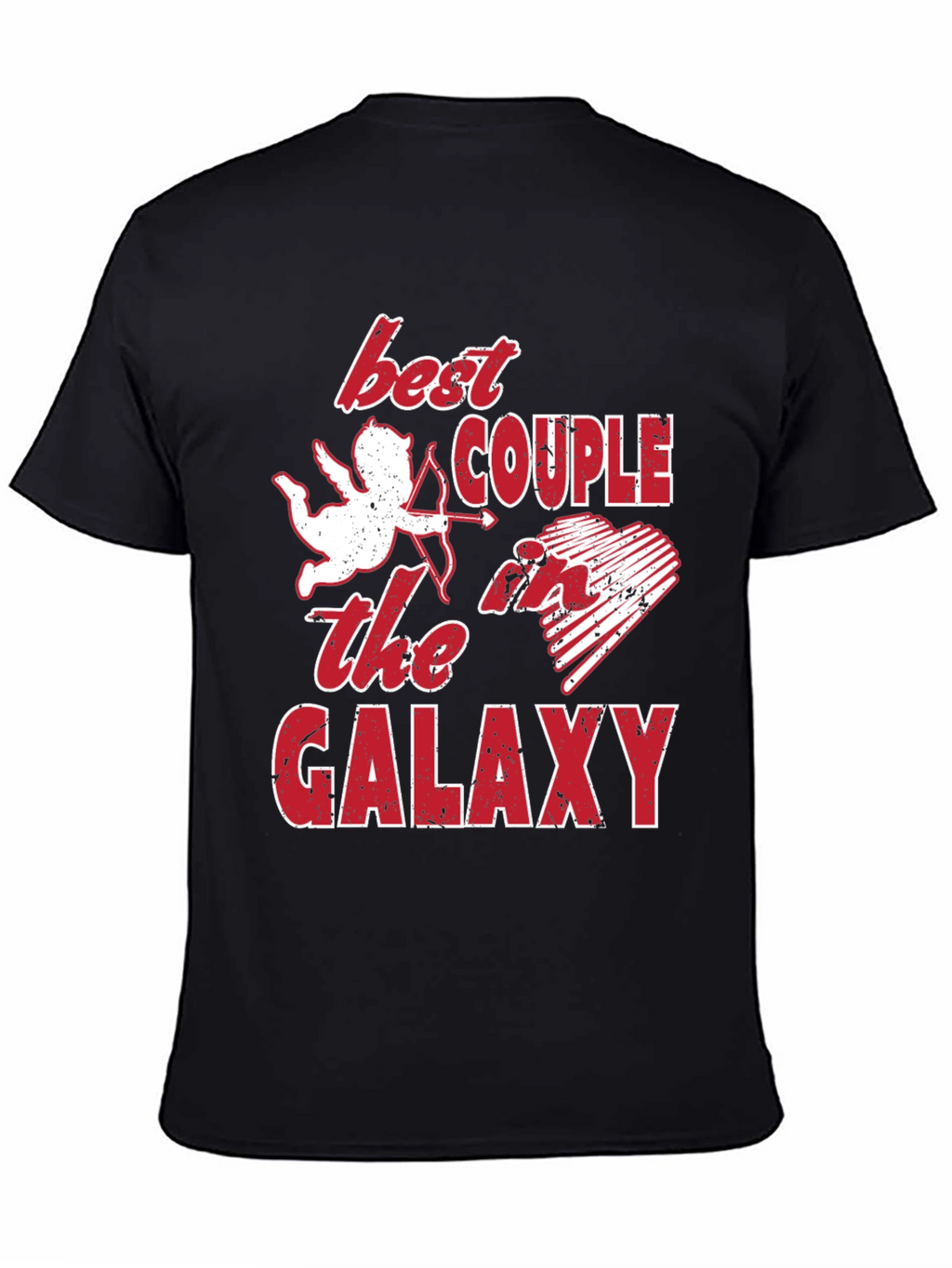 Best Couple Galaxy Graphic T-Shirt
