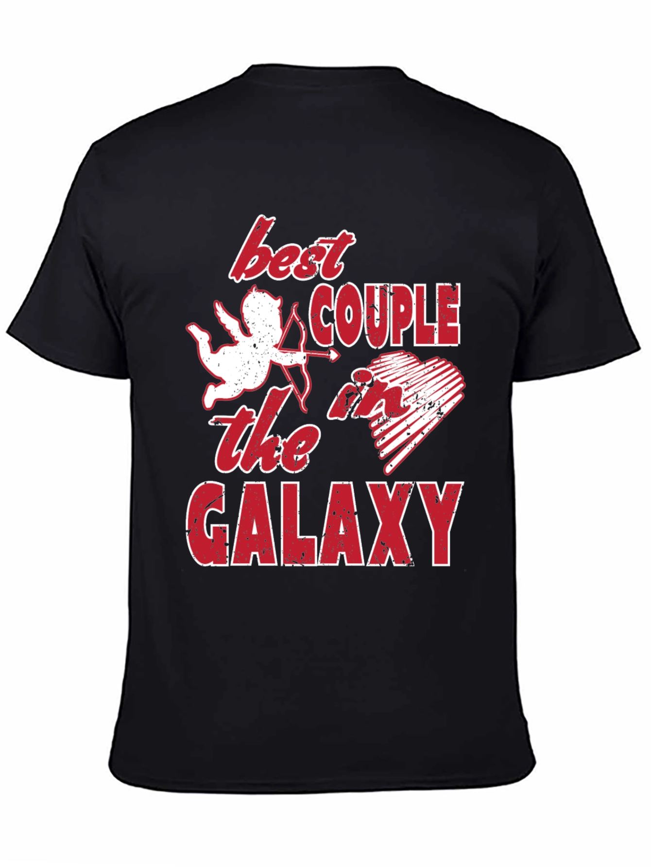 Best Couple Galaxy Graphic T-Shirt