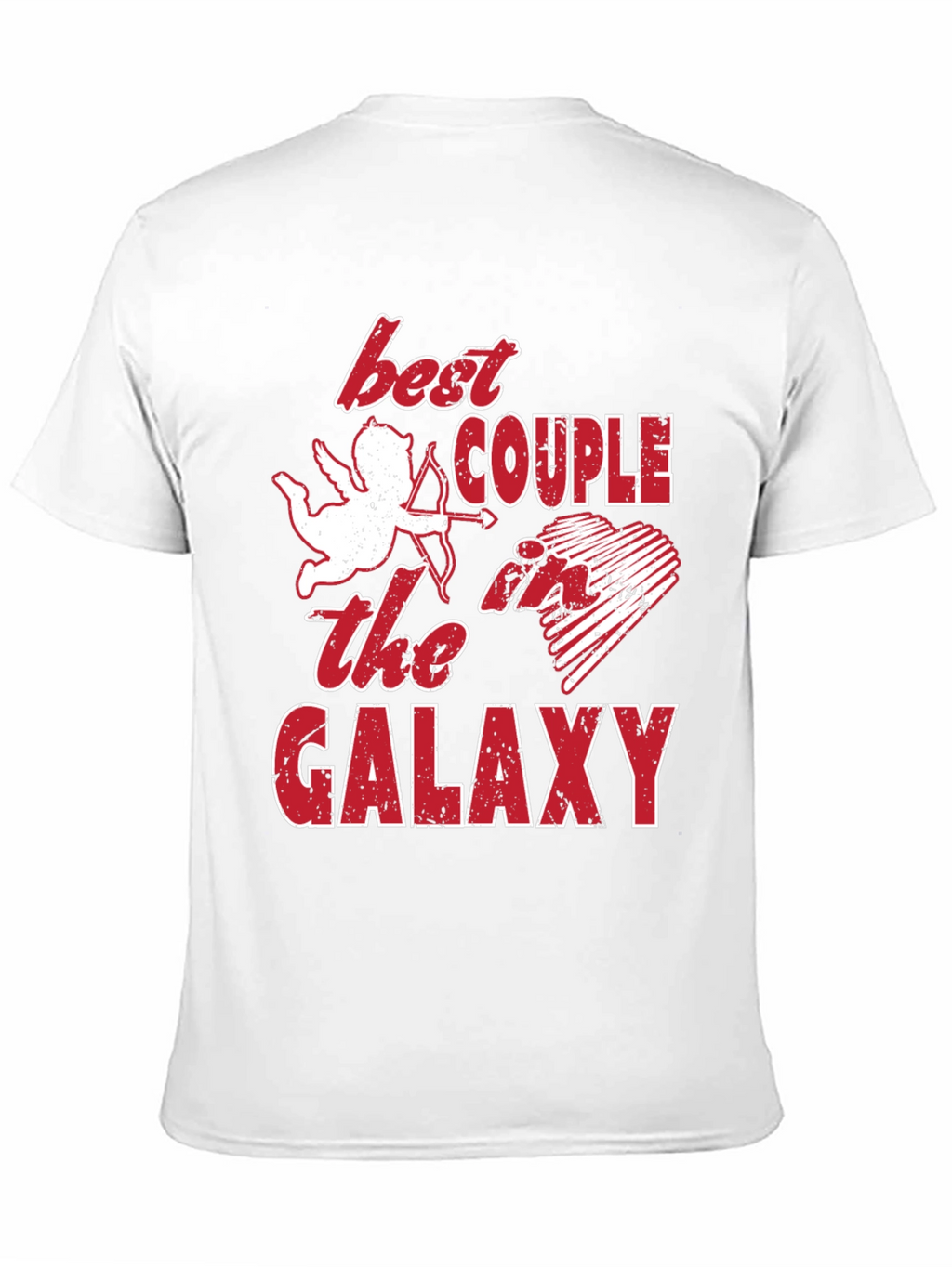 Best Couple Galaxy Graphic T-Shirt