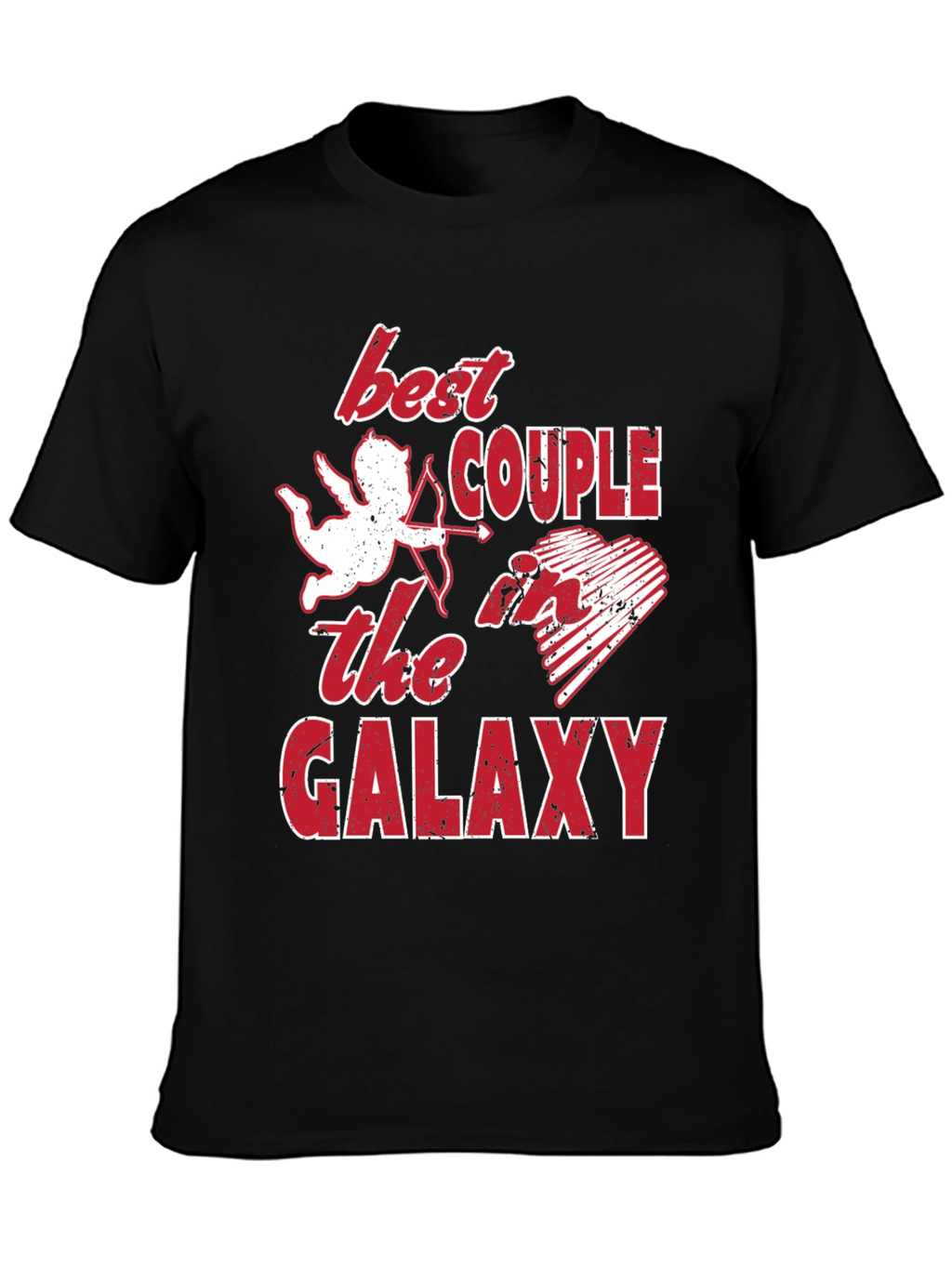 Best Couple Galaxy Graphic T-Shirt