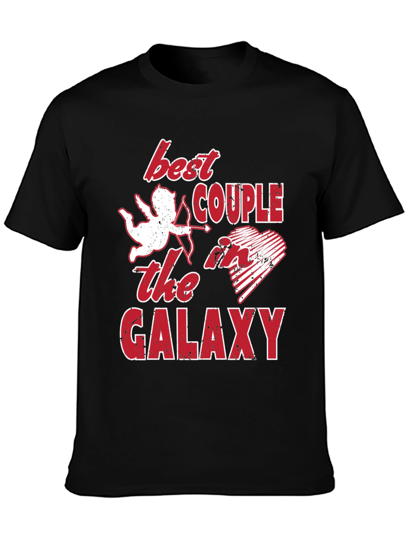 Best Couple Galaxy Graphic T-Shirt