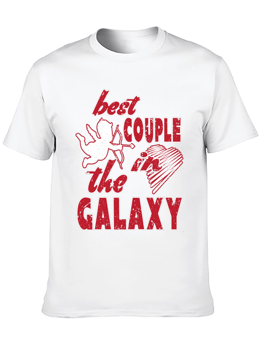 Best Couple Galaxy Graphic T-Shirt