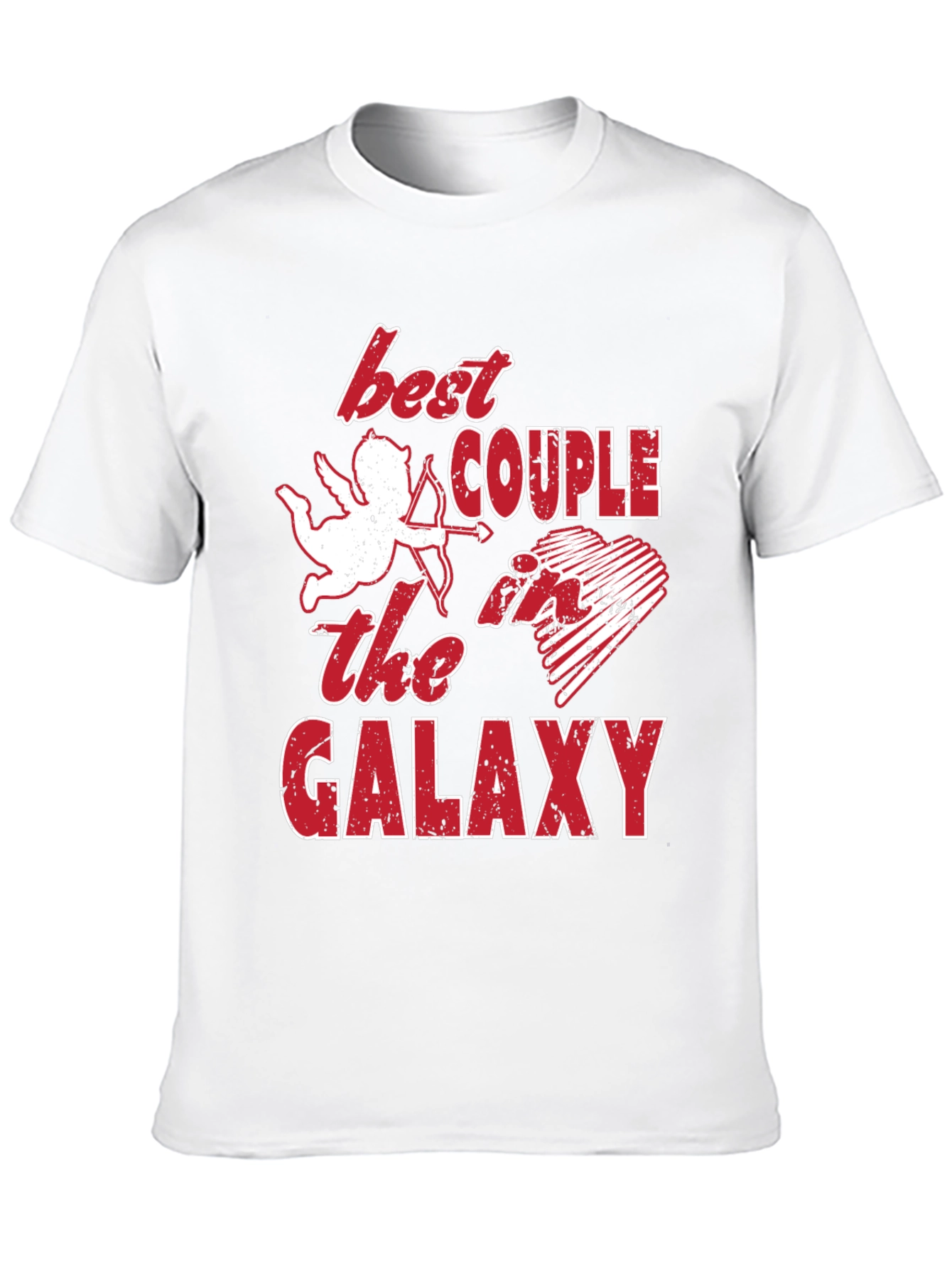 Best Couple Galaxy Graphic T-Shirt