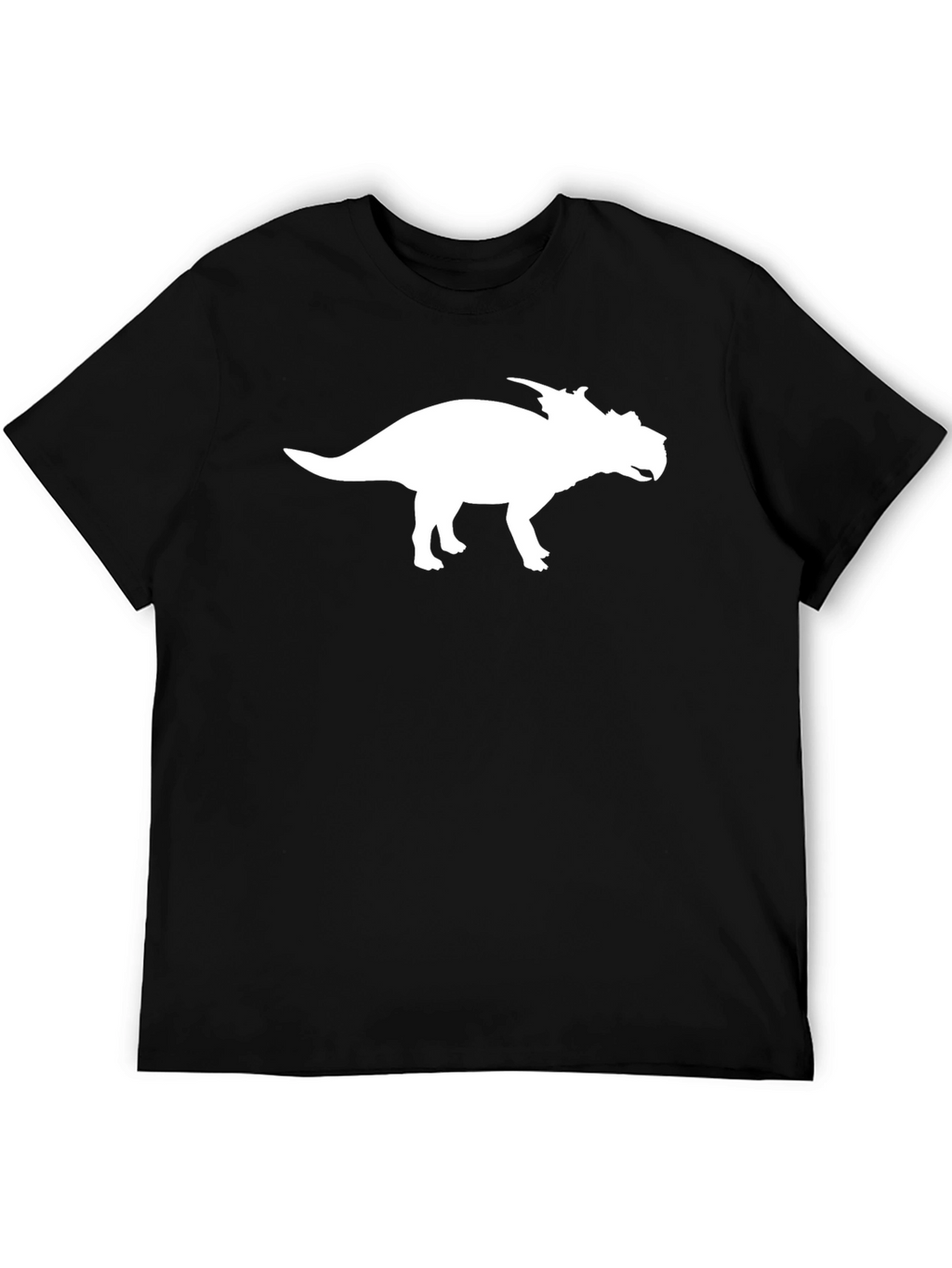 Dinosaur Silhouette Graphic Tee - Stylish Black T-Shirt