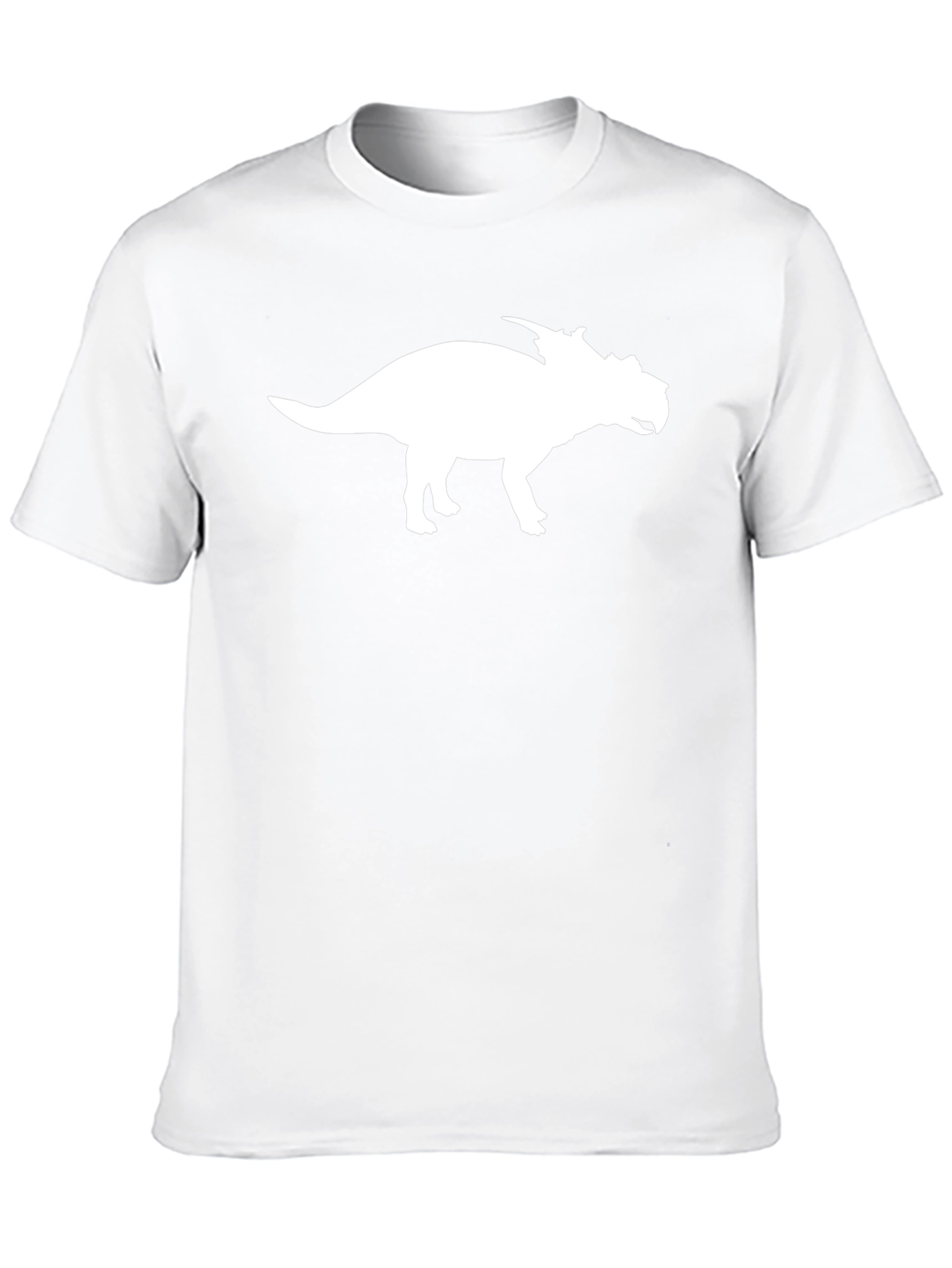 Dinosaur Silhouette Graphic Tee - Stylish Black T-Shirt