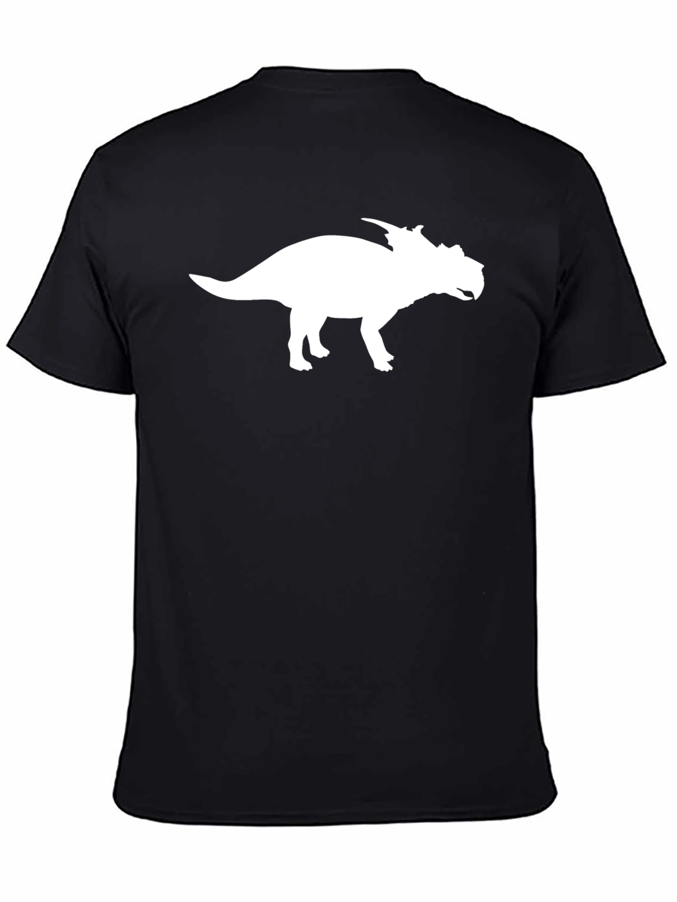 Dinosaur Silhouette Graphic Tee - Stylish Black T-Shirt