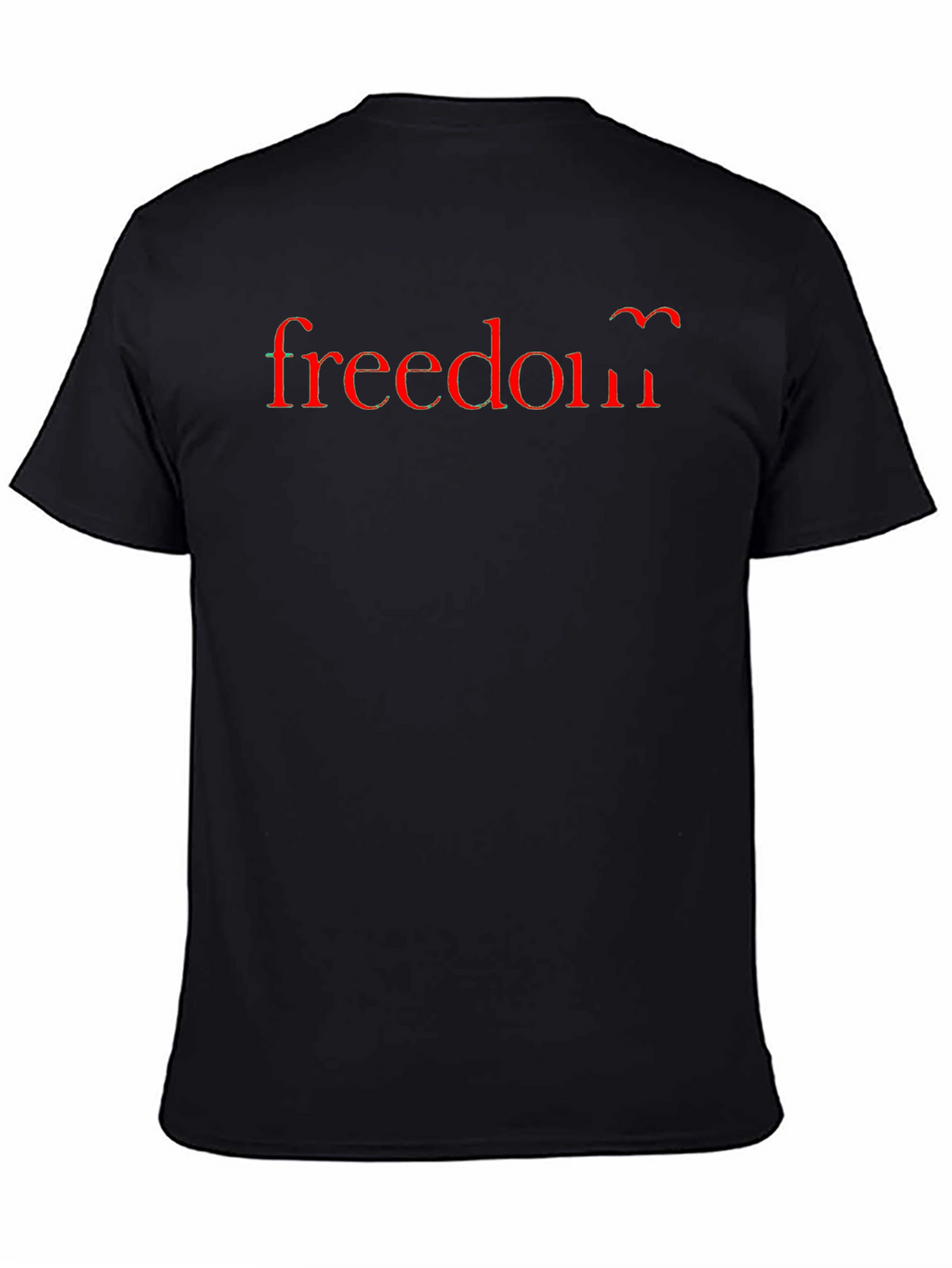 Freedom Graphic Tee - Soft Black Cotton T-Shirt