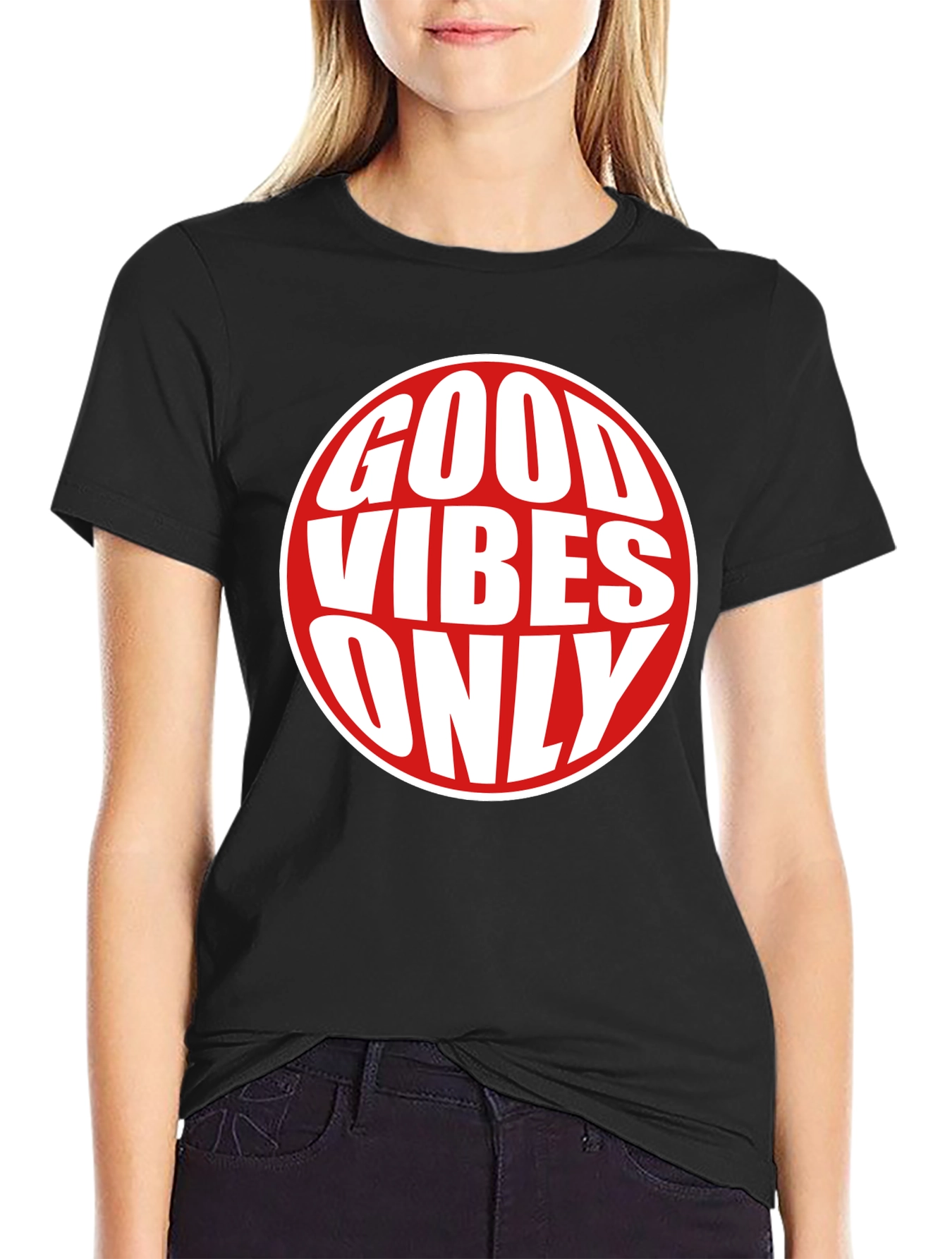 Good Vibes Only Graphic Tee - Black T-Shirt