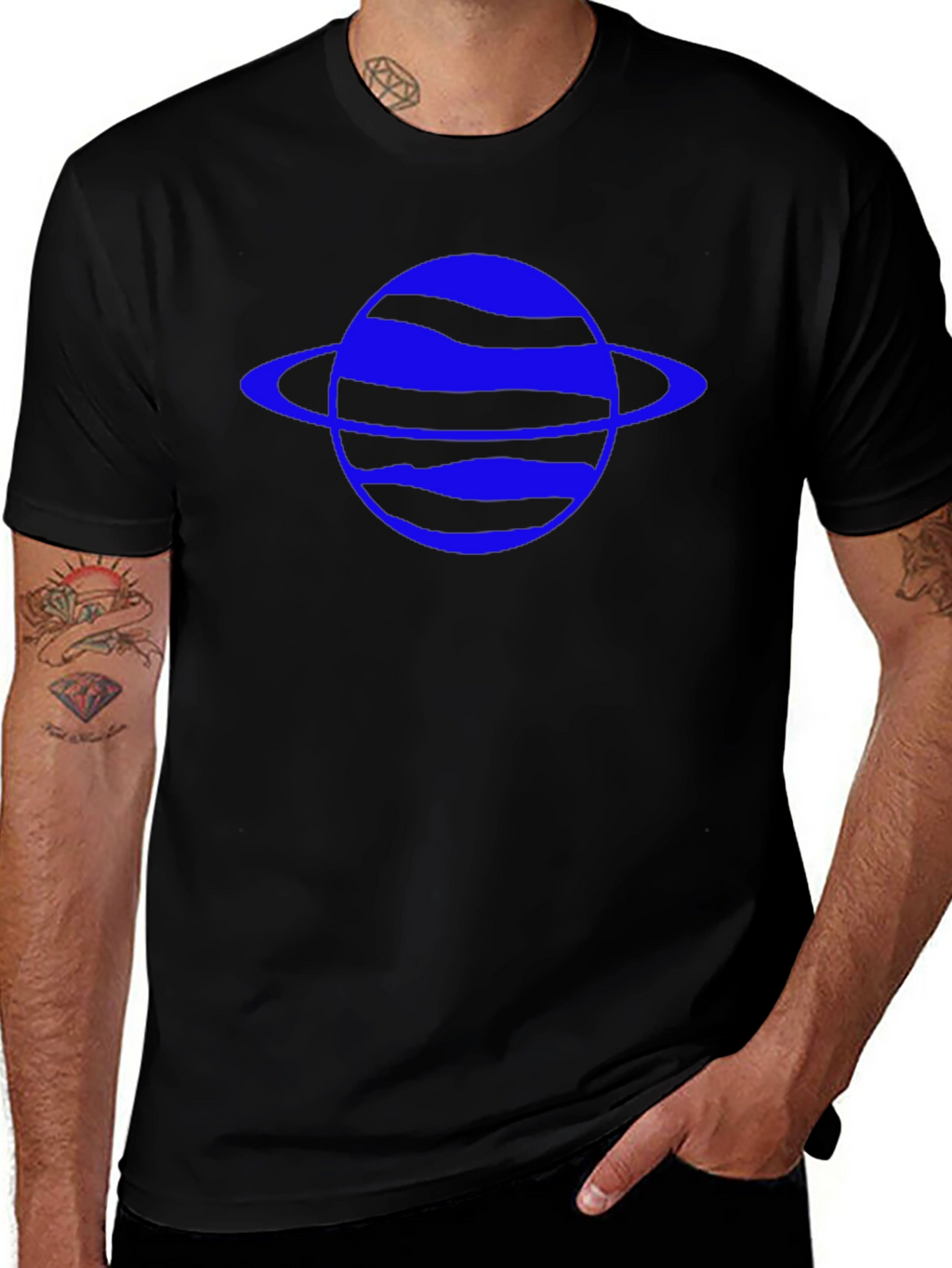 Planet Graphic T-Shirt - Black