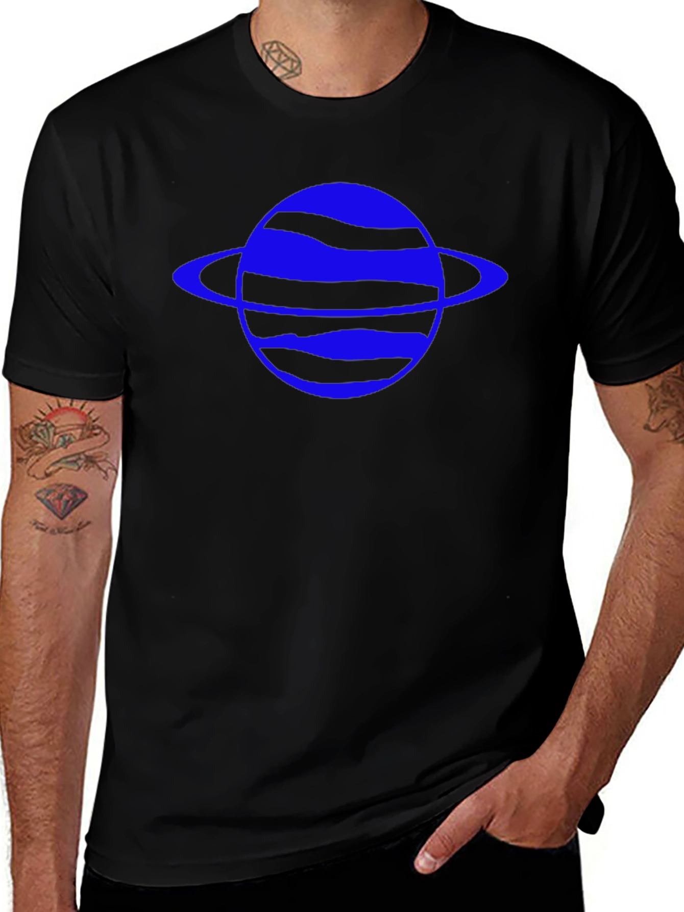 Planet Graphic T-Shirt - Black