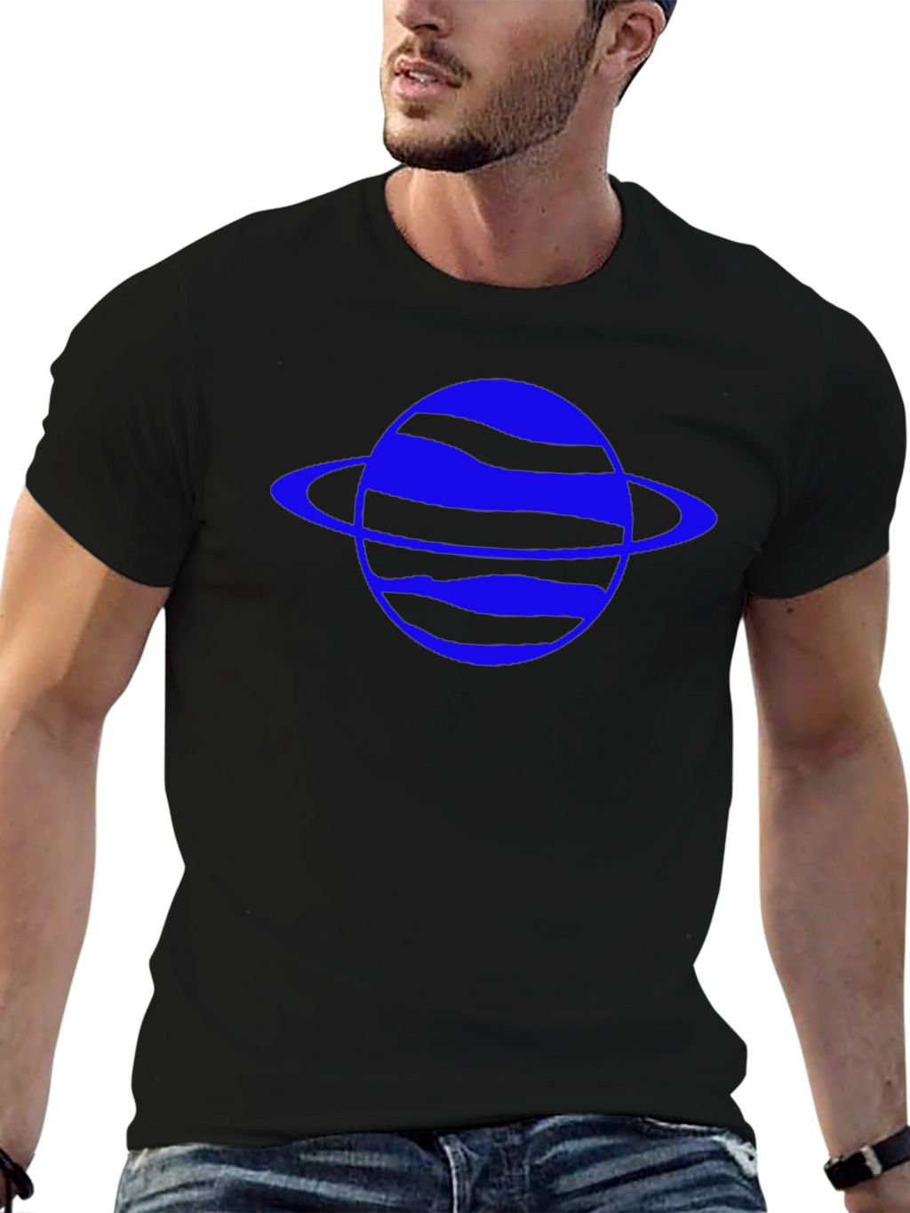 Planet Graphic T-Shirt - Black