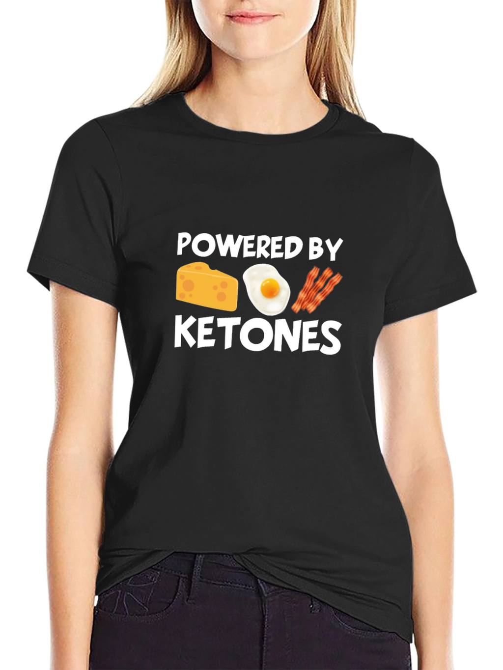 Powered By Ketones Black T-Shirt