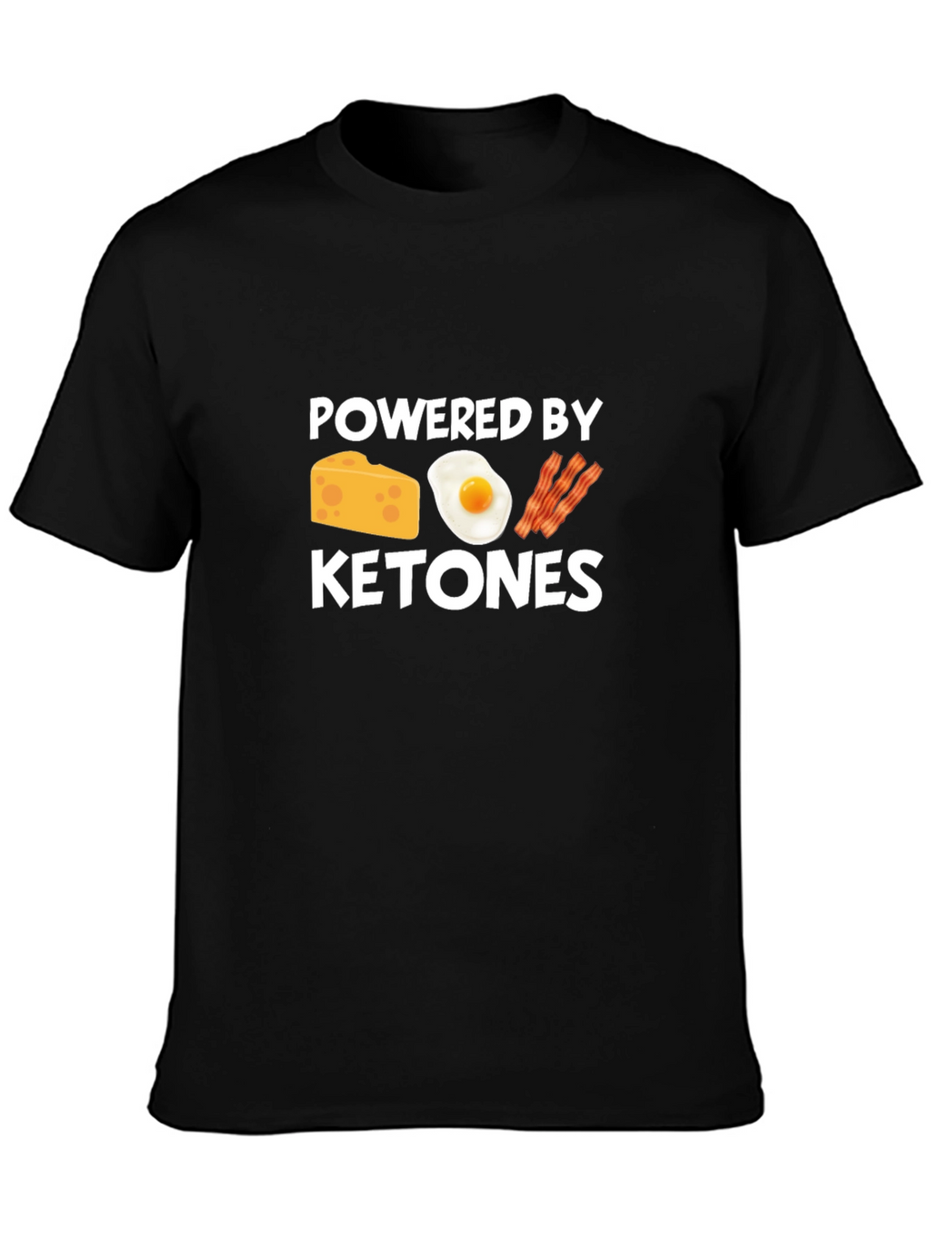 Powered By Ketones Black T-Shirt