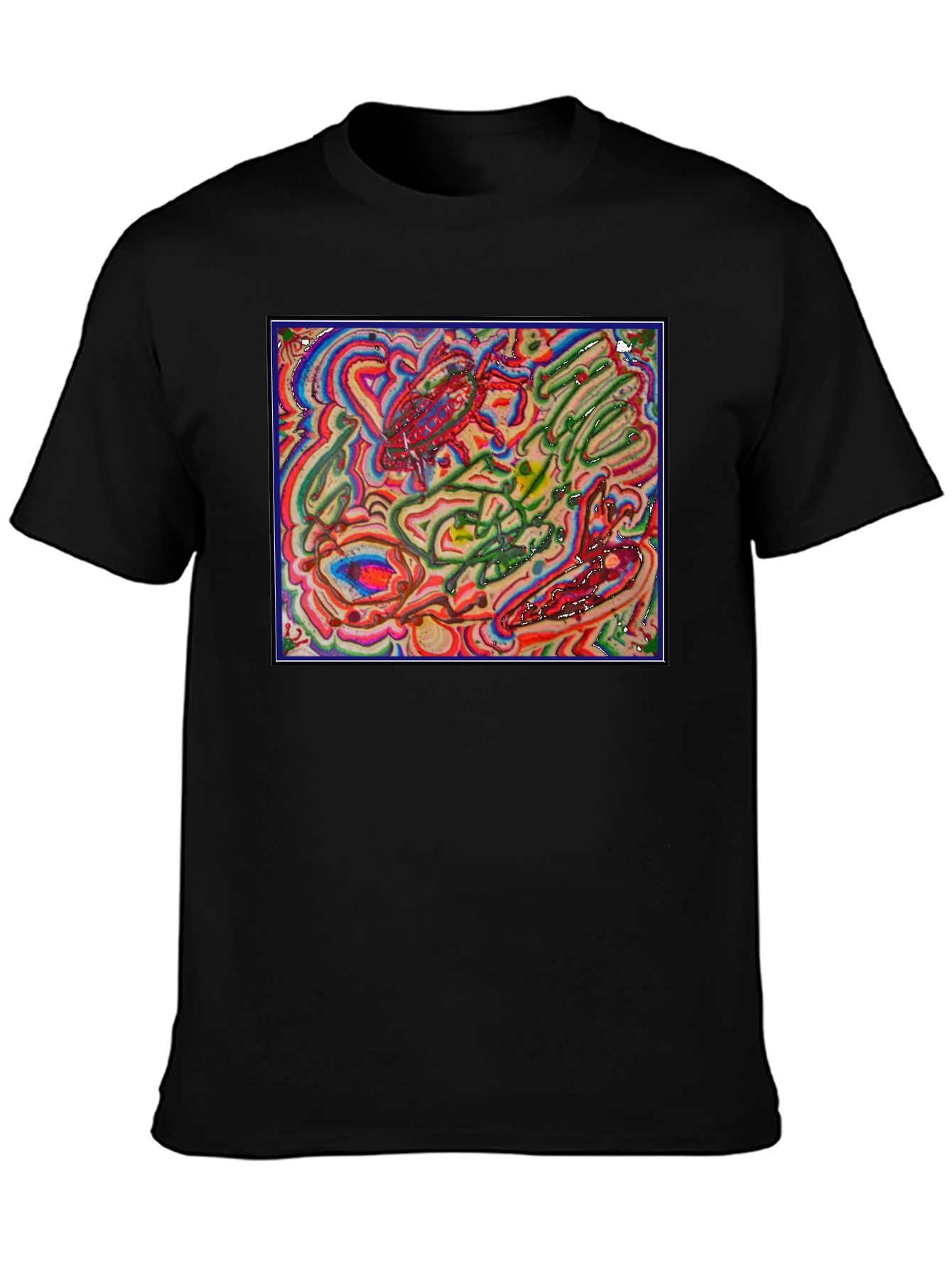 Abstract Art Graphic Tee - Unique Design Comfortable Fit