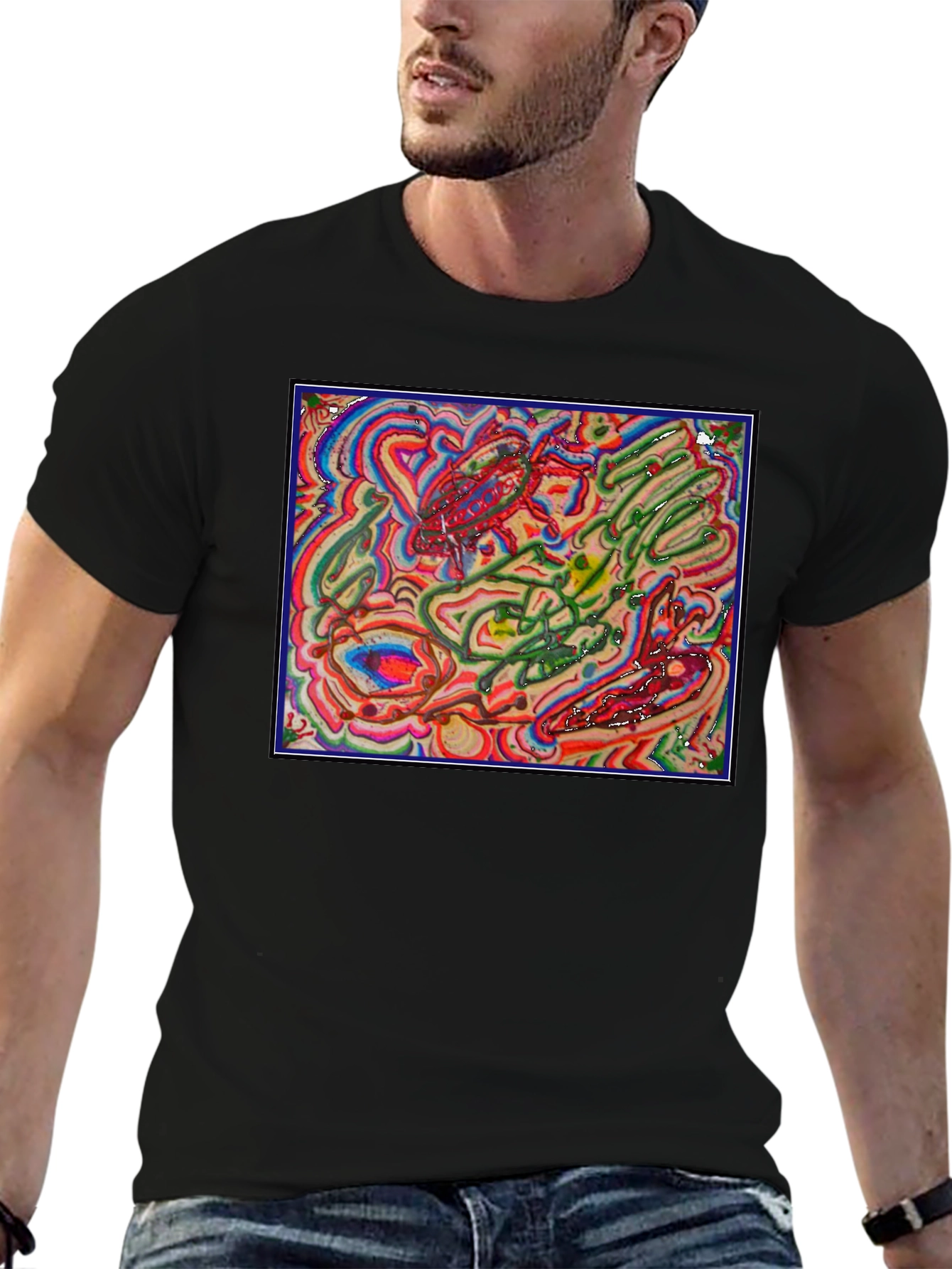 Abstract Art Graphic Tee - Unique Design Comfortable Fit