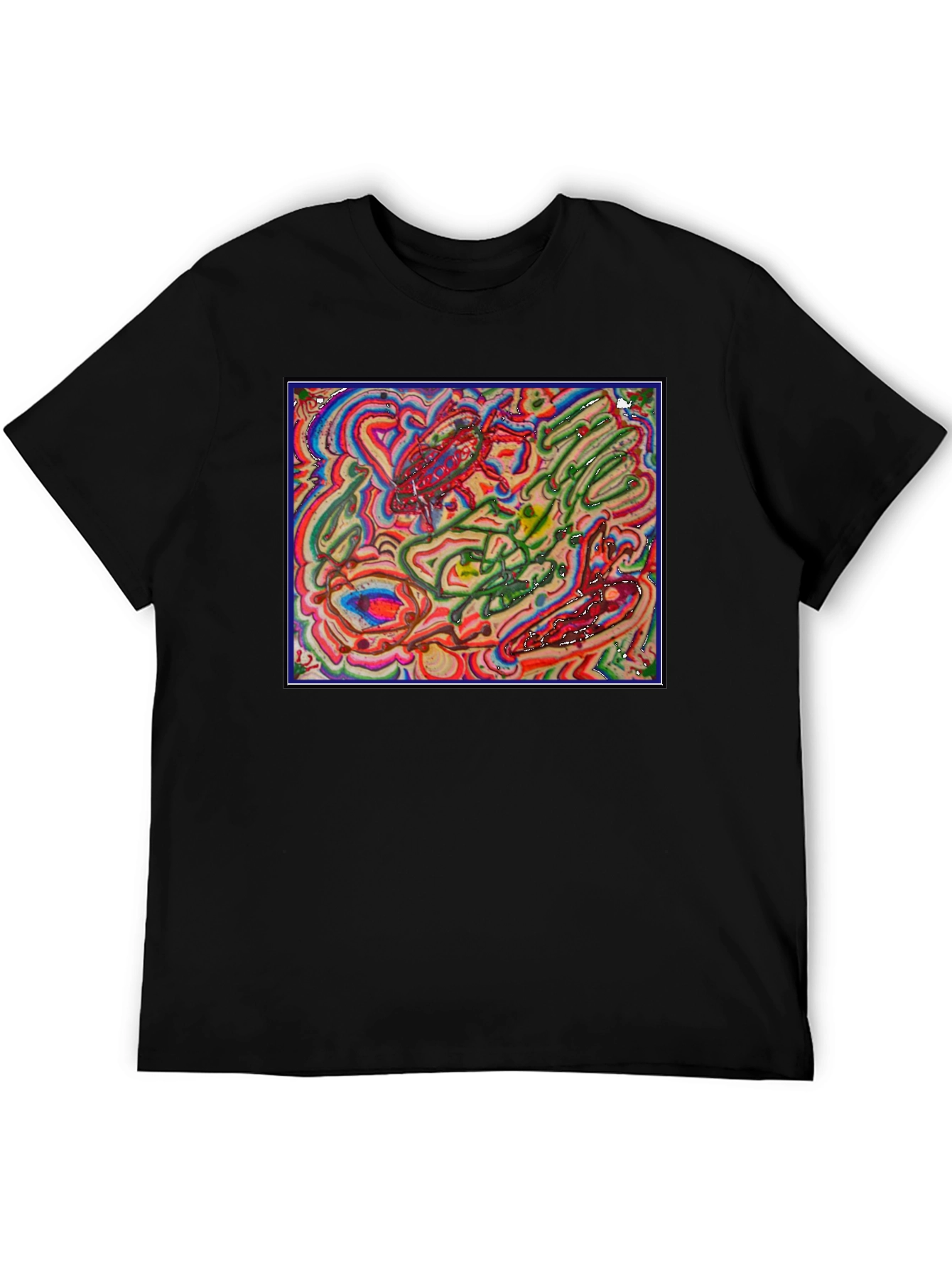 Abstract Art Graphic Tee - Unique Design Comfortable Fit