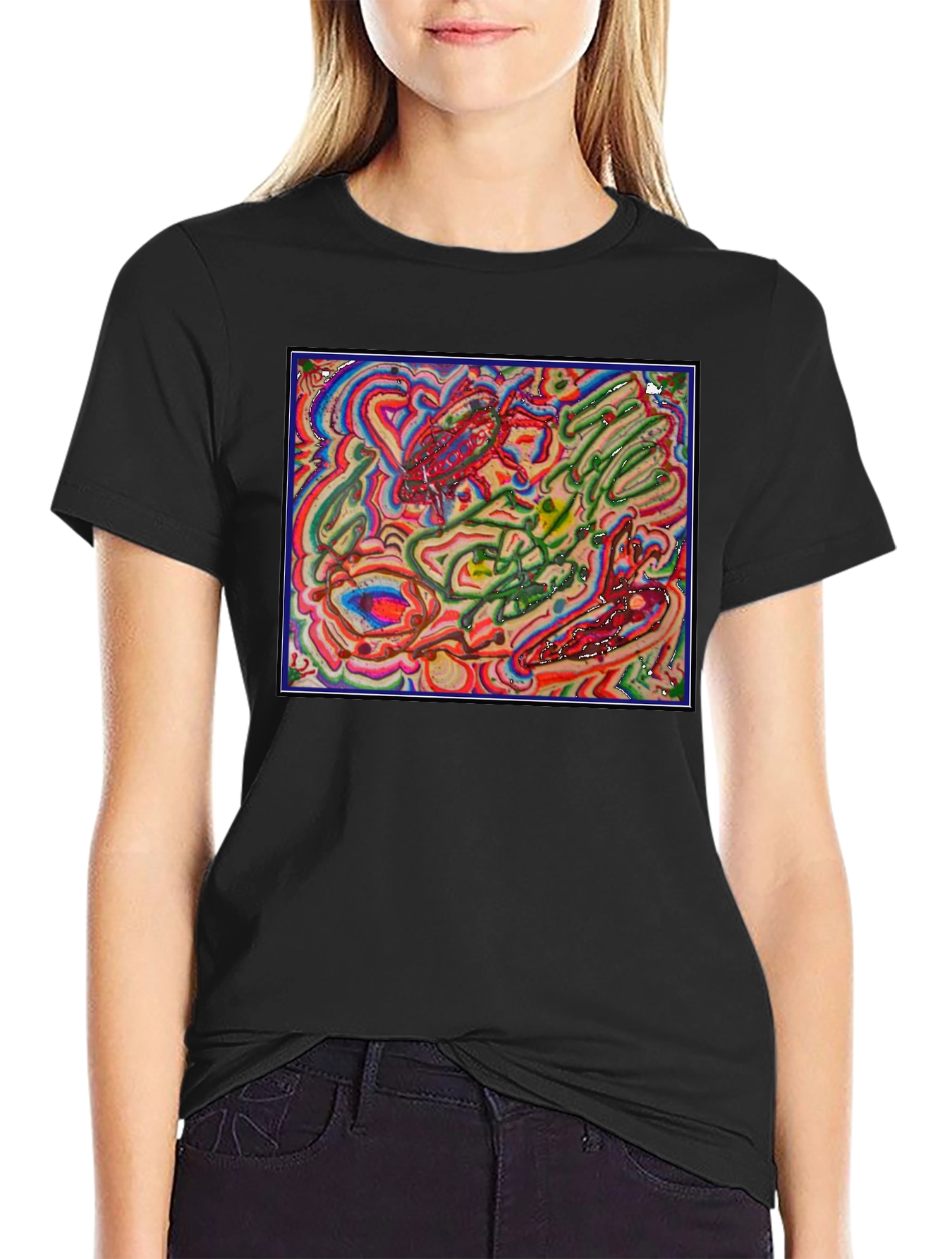 Abstract Art Graphic Tee - Unique Design Comfortable Fit