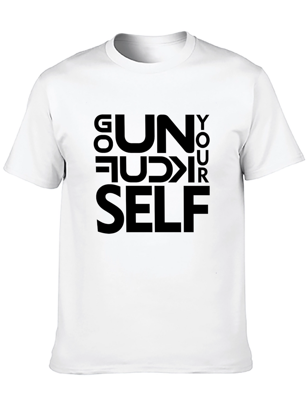 Go F*** Yourself Black Graphic T-Shirt