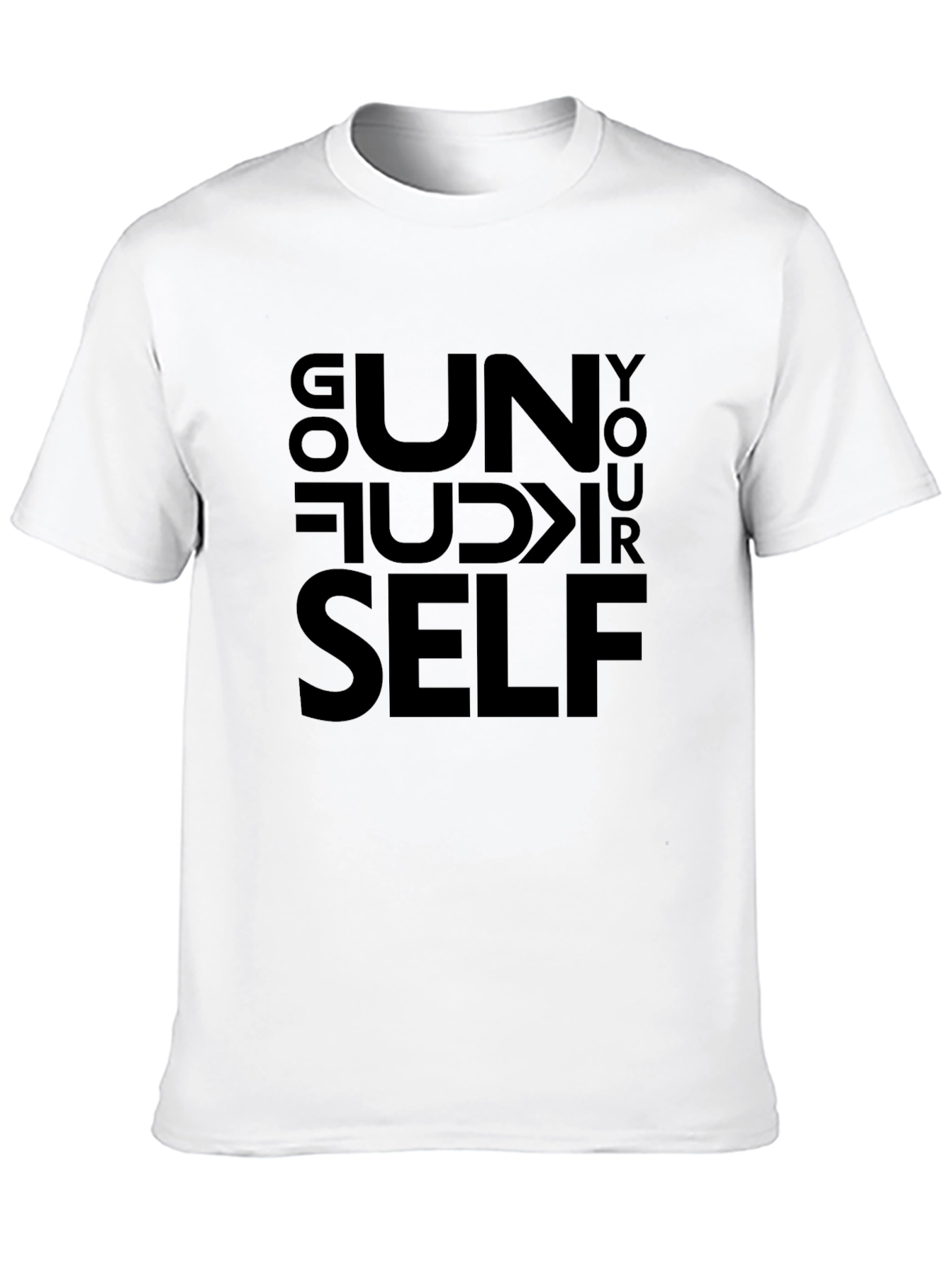 Go F*** Yourself Black Graphic T-Shirt