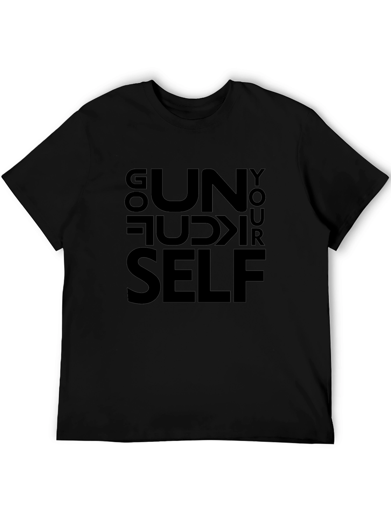 Go F*** Yourself Black Graphic T-Shirt