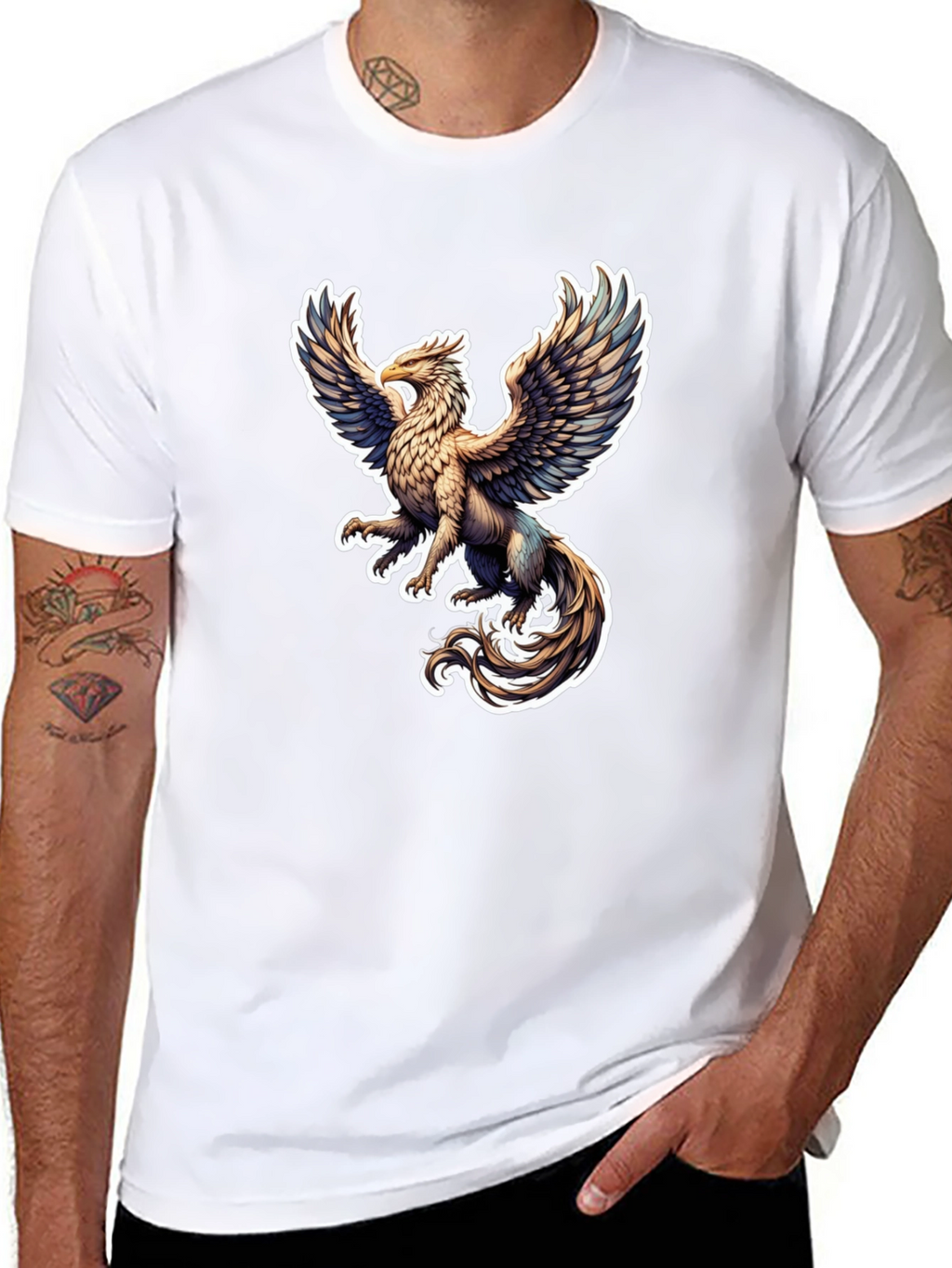 Griffin Graphic Tee - Black Stylish T-Shirt