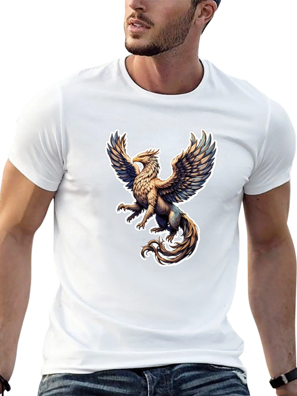 Griffin Graphic Tee - Black Stylish T-Shirt