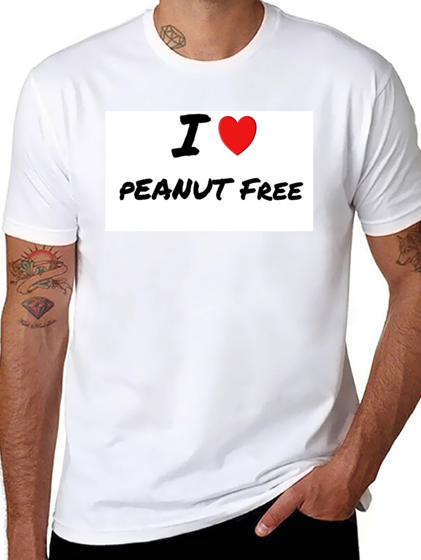 I Heart Peanut Free T-Shirt - Allergy Awareness