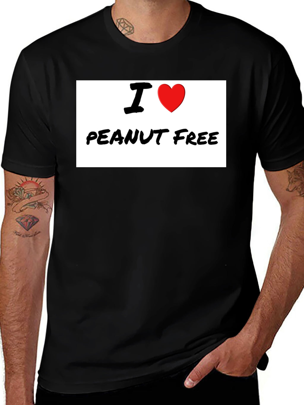 I Heart Peanut Free T-Shirt - Allergy Awareness