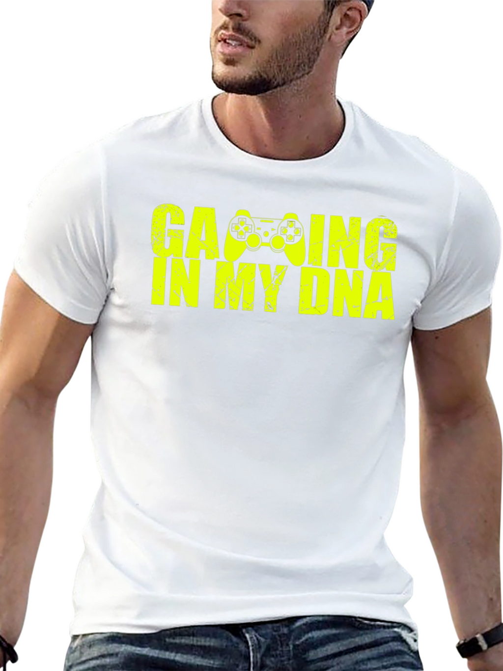 Gaming In My DNA Graphic Tee - Black