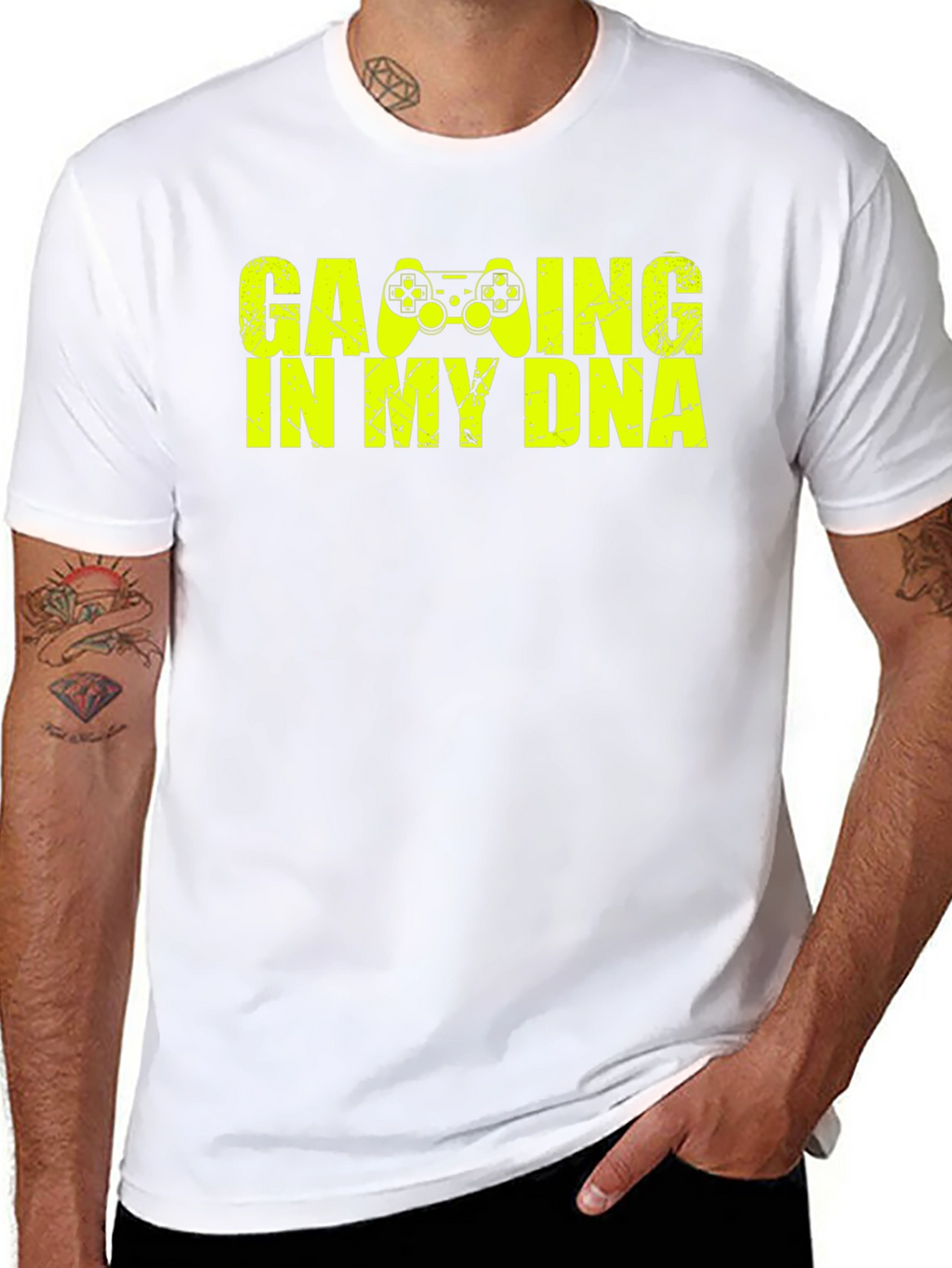 Gaming In My DNA Graphic Tee - Black