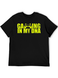 Gaming In My DNA Graphic Tee - Black