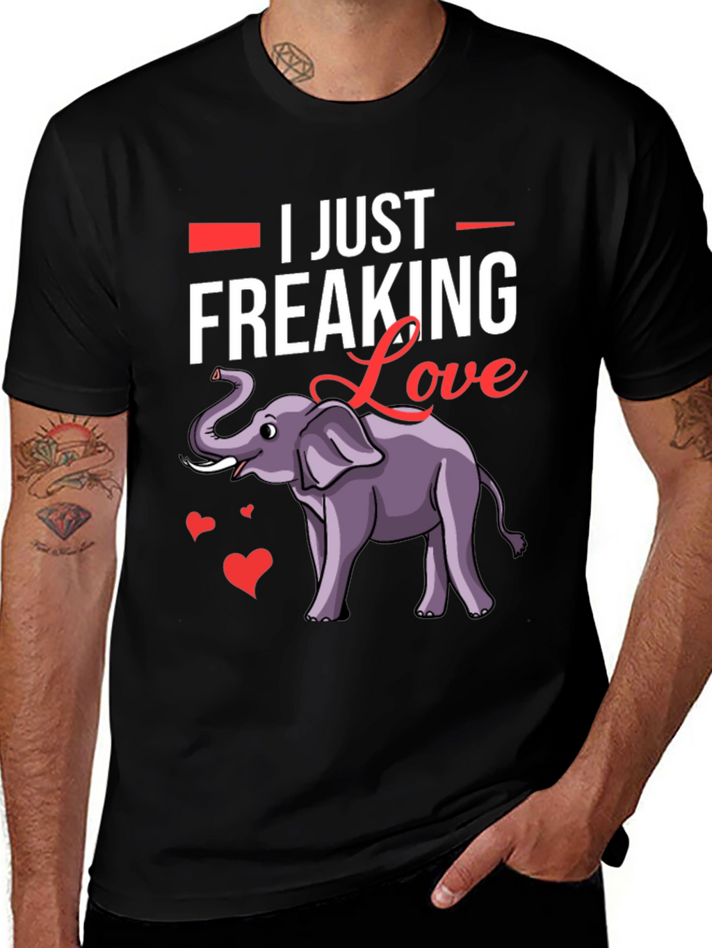 I Just Freaking Love Elephants T-Shirt