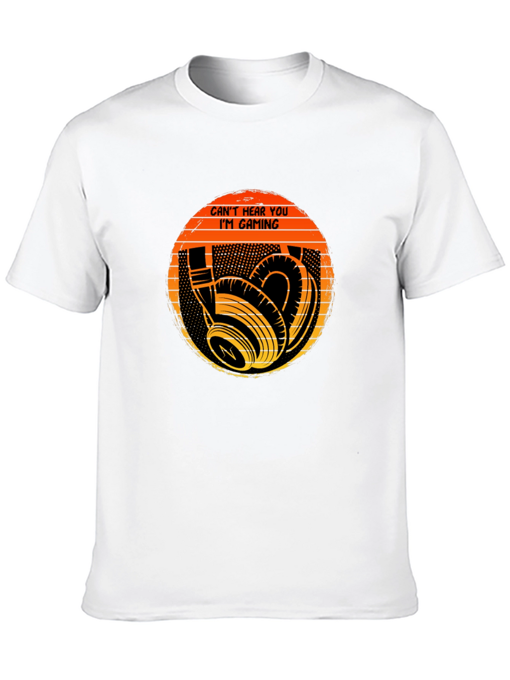 Cant Hear You Im Gaming Black T-Shirt