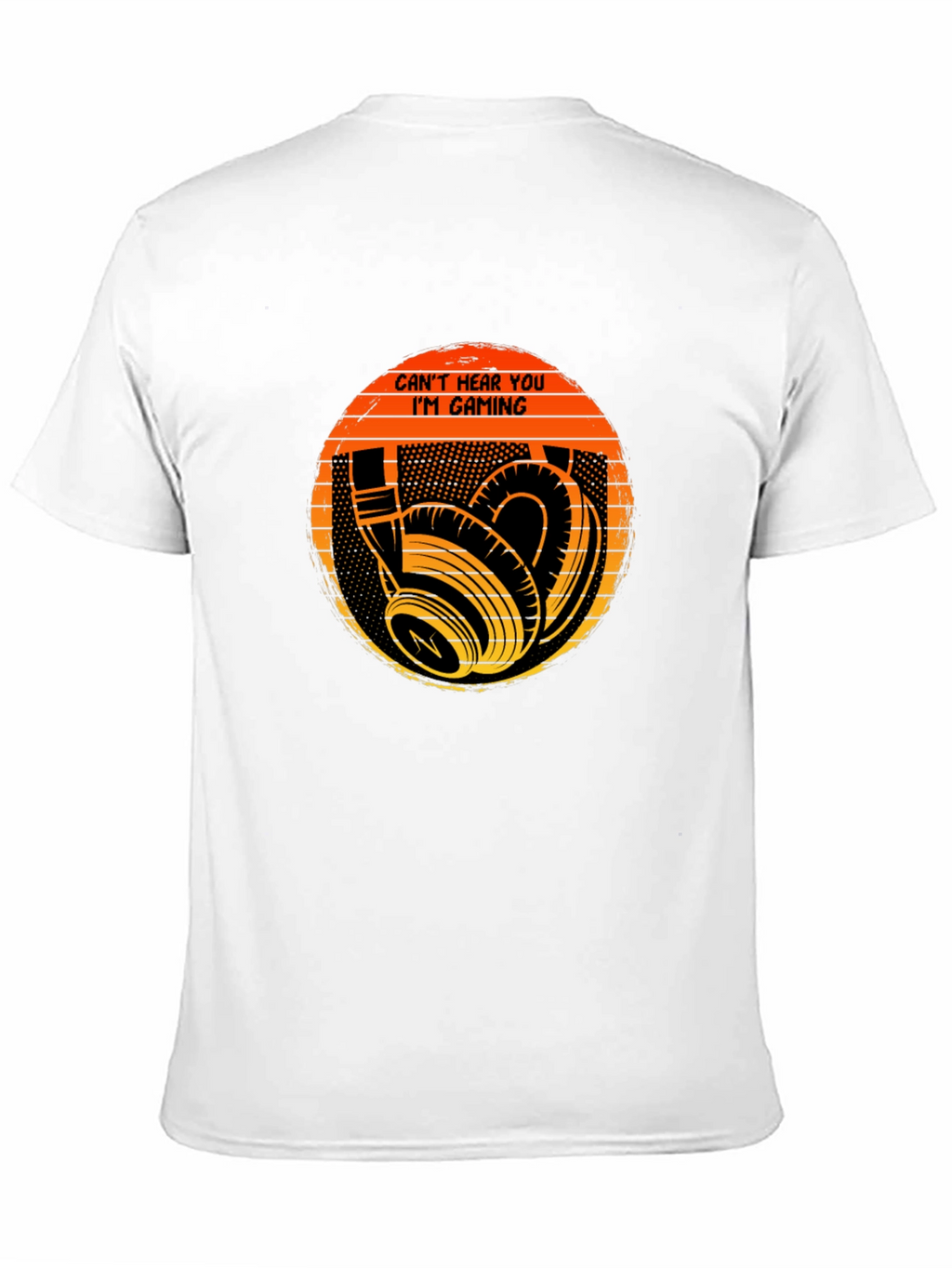 Cant Hear You Im Gaming Black T-Shirt