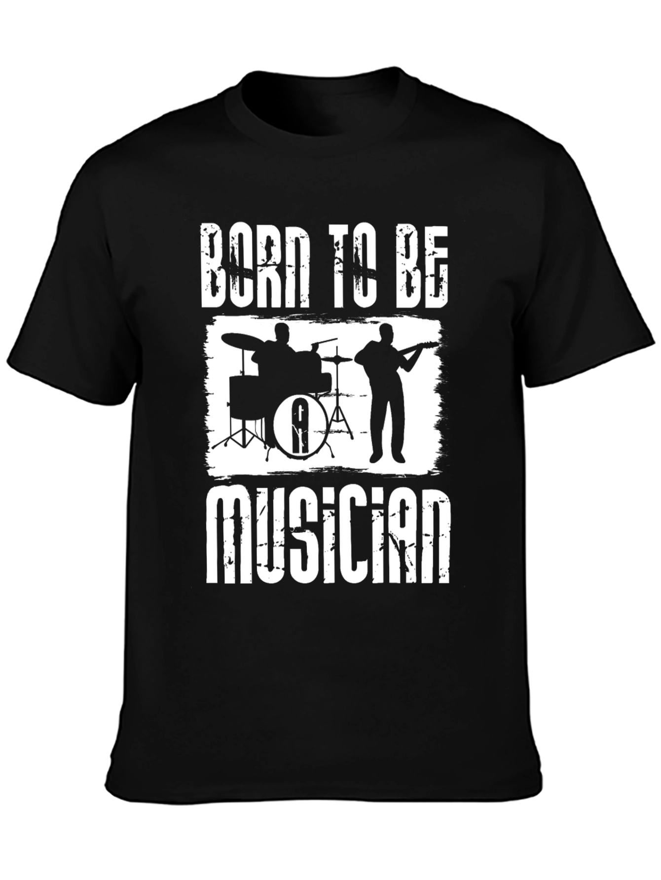 Born to Be Musician Black T-Shirt