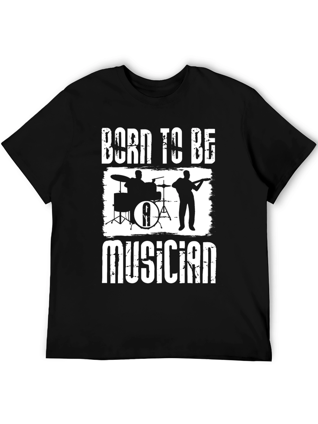 Born to Be Musician Black T-Shirt