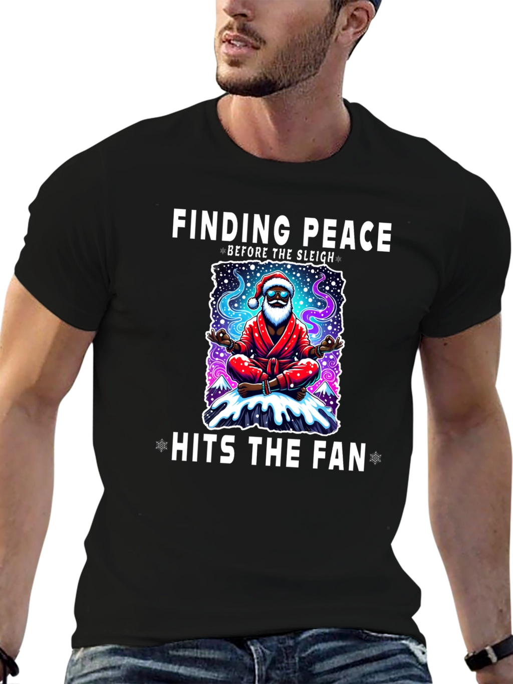 Finding Peace Santa T-Shirt