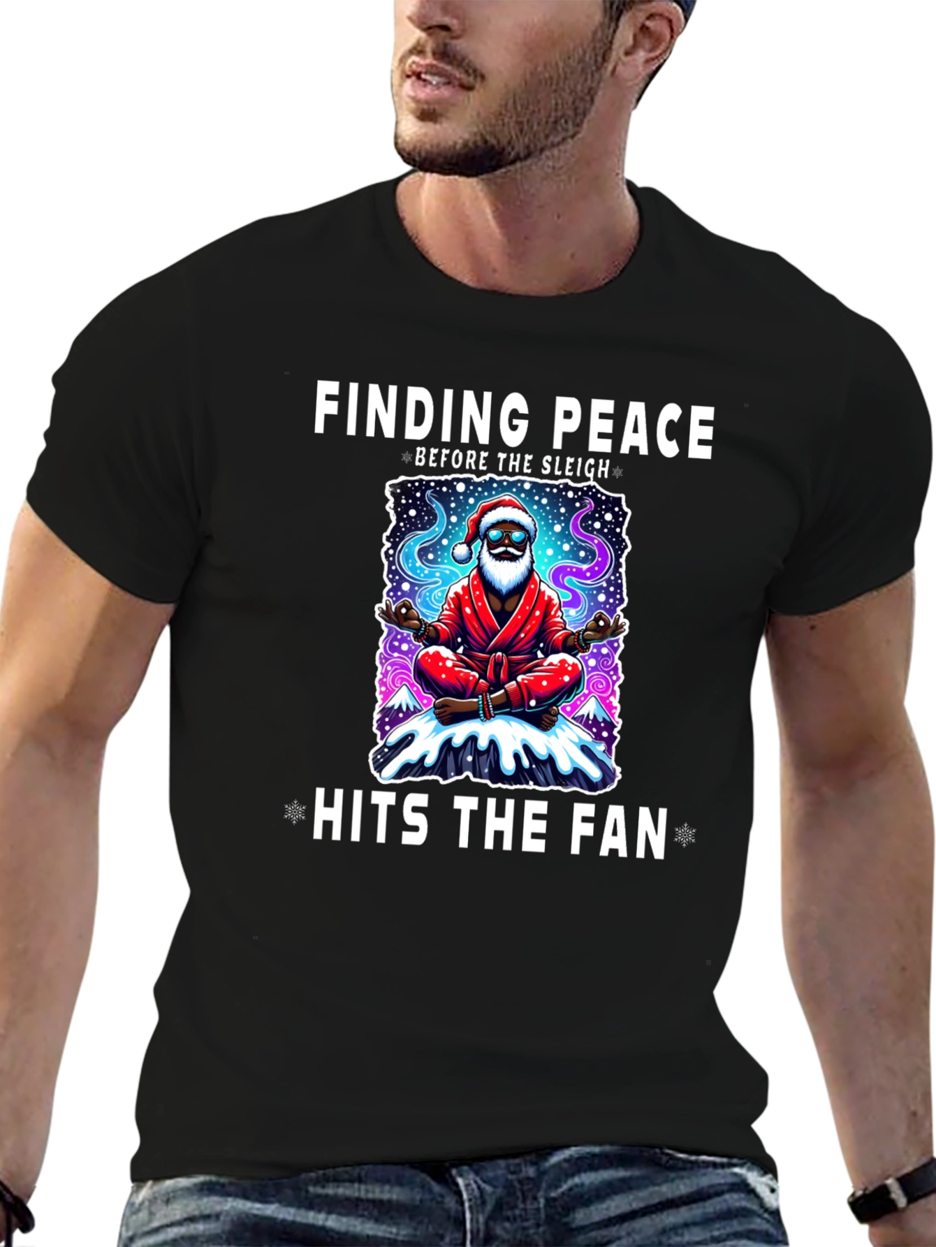 Finding Peace Santa T-Shirt
