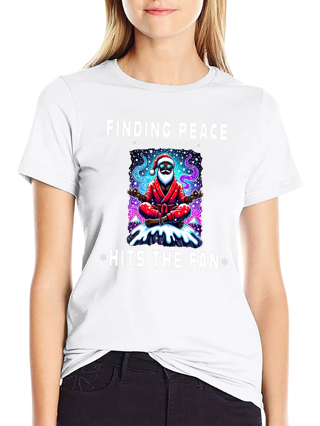 Finding Peace Santa T-Shirt