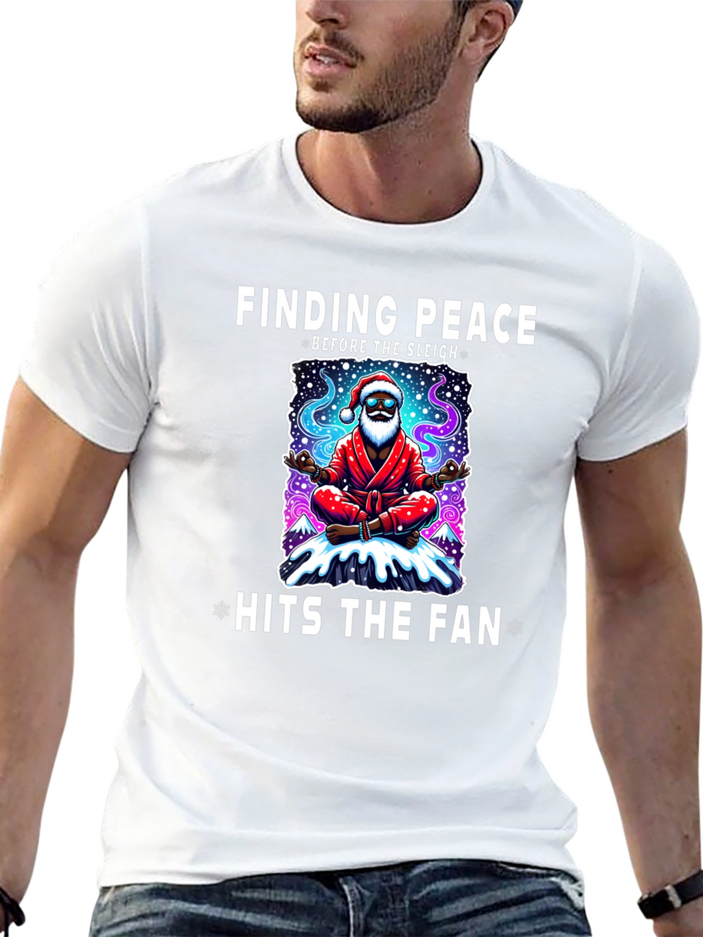 Finding Peace Santa T-Shirt