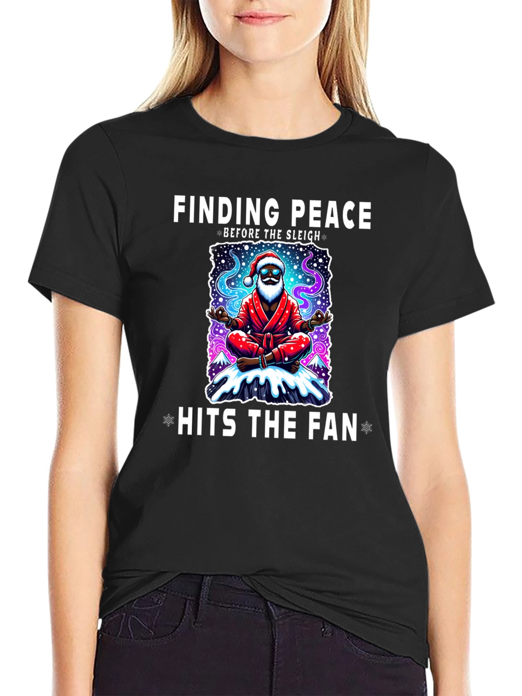 Finding Peace Santa T-Shirt
