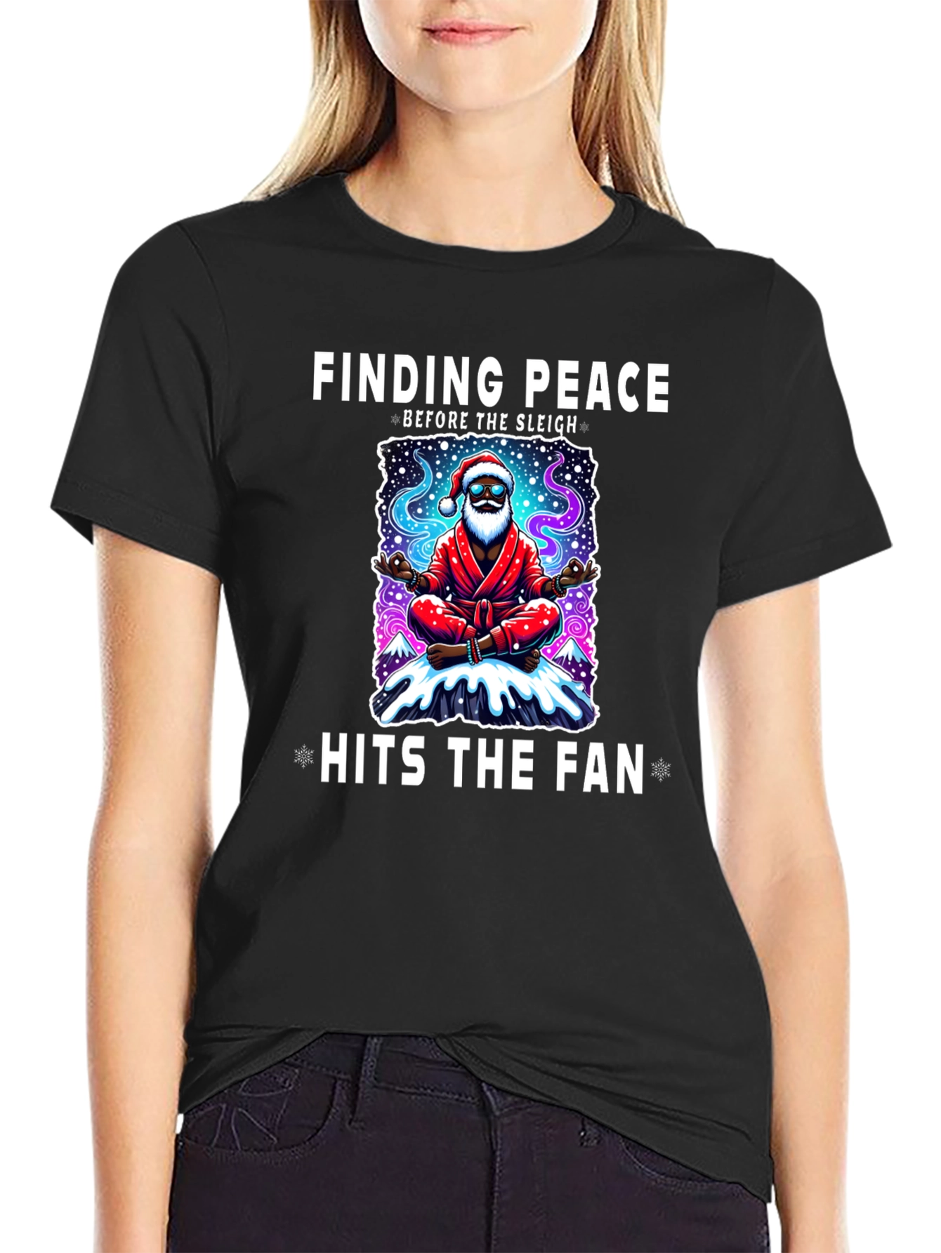 Finding Peace Santa T-Shirt