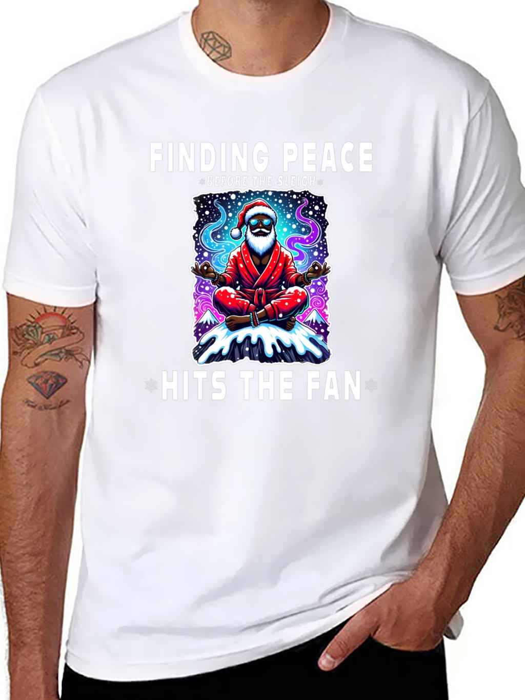 Finding Peace Santa T-Shirt