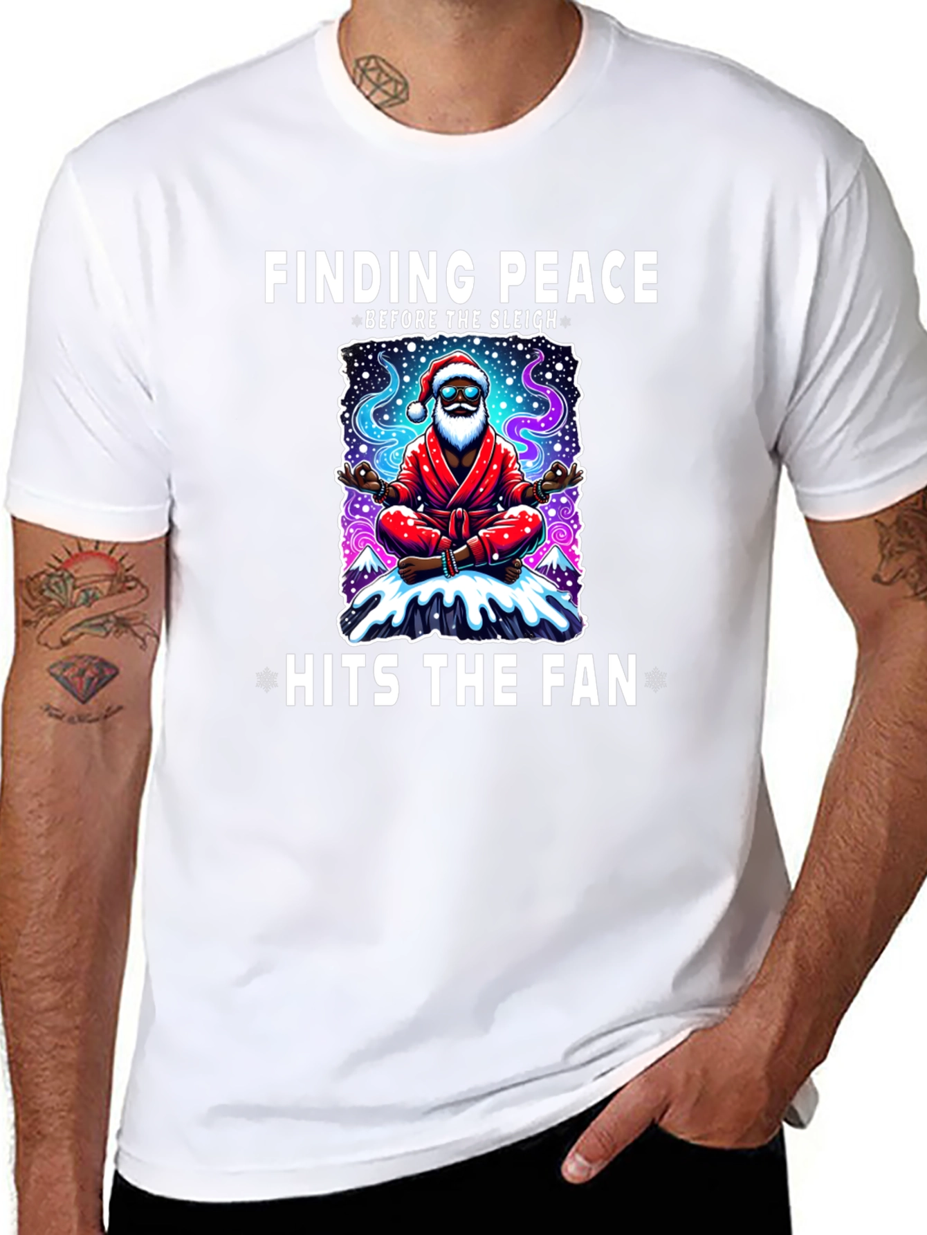 Finding Peace Santa T-Shirt